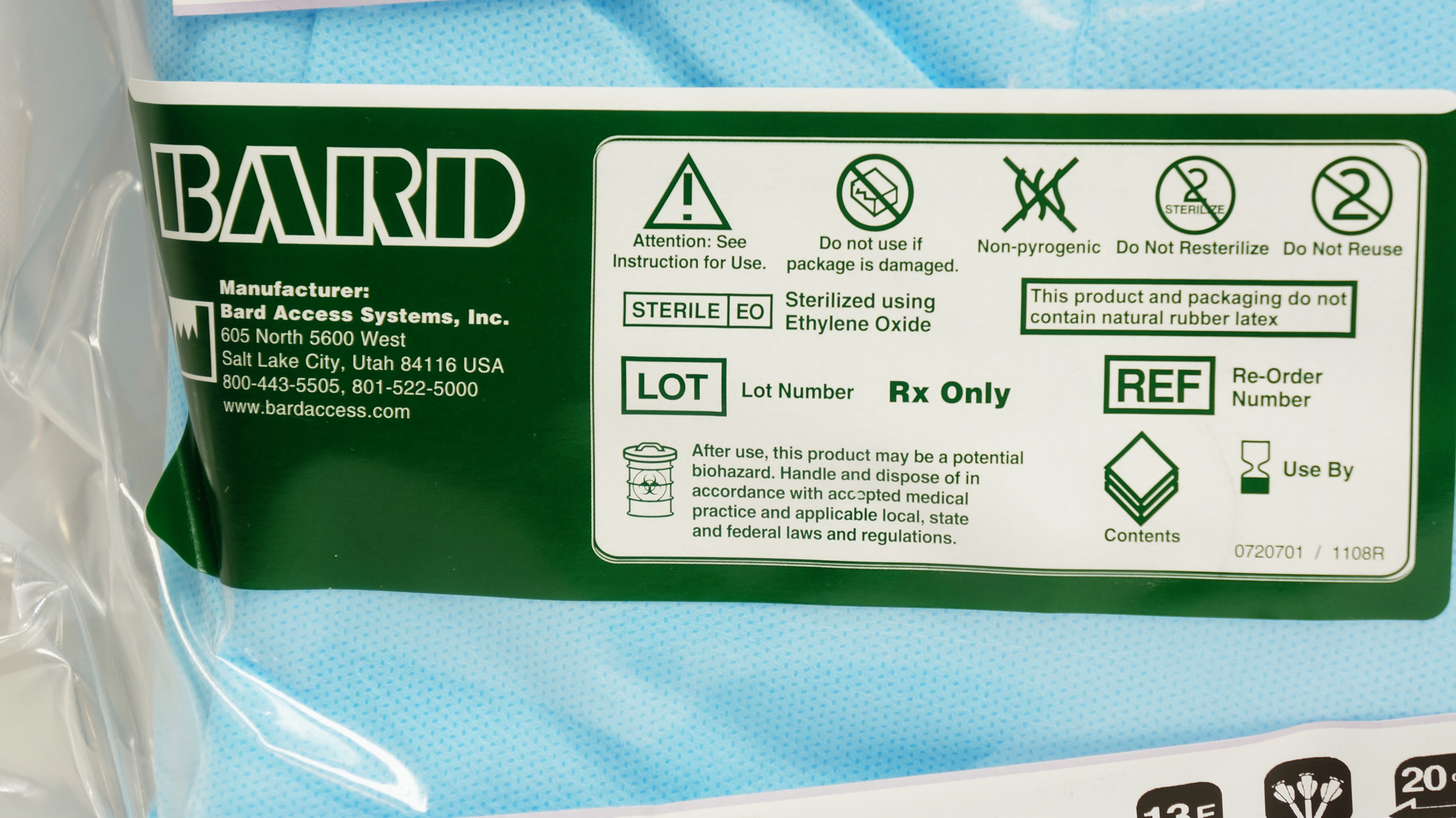 Bard 5605200 Power-Trialysis Straight Dialysis Cath. Tray 13F x 20cm