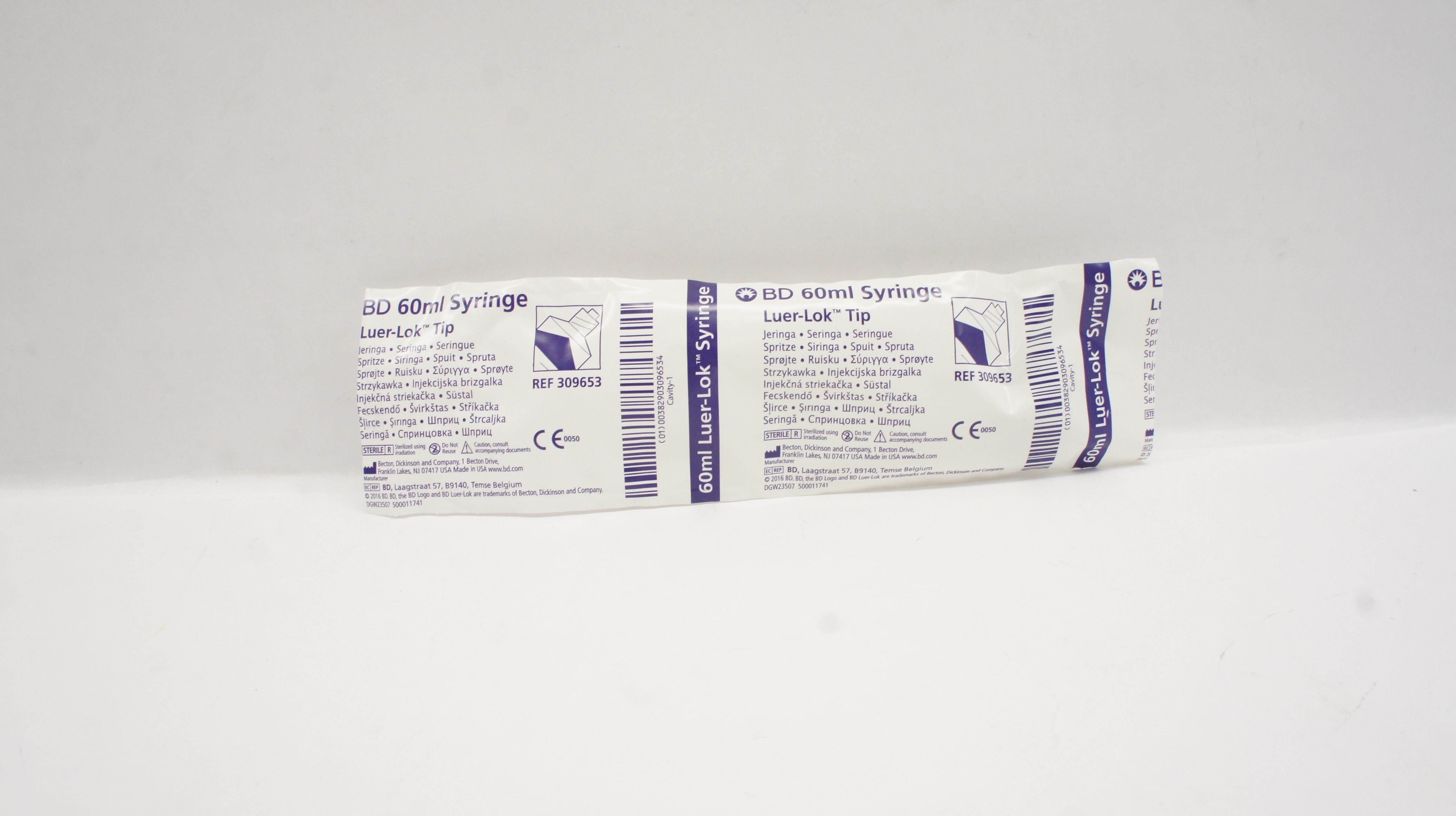 BD 309653 60ml Syringe Luer-Lok Tip (x)