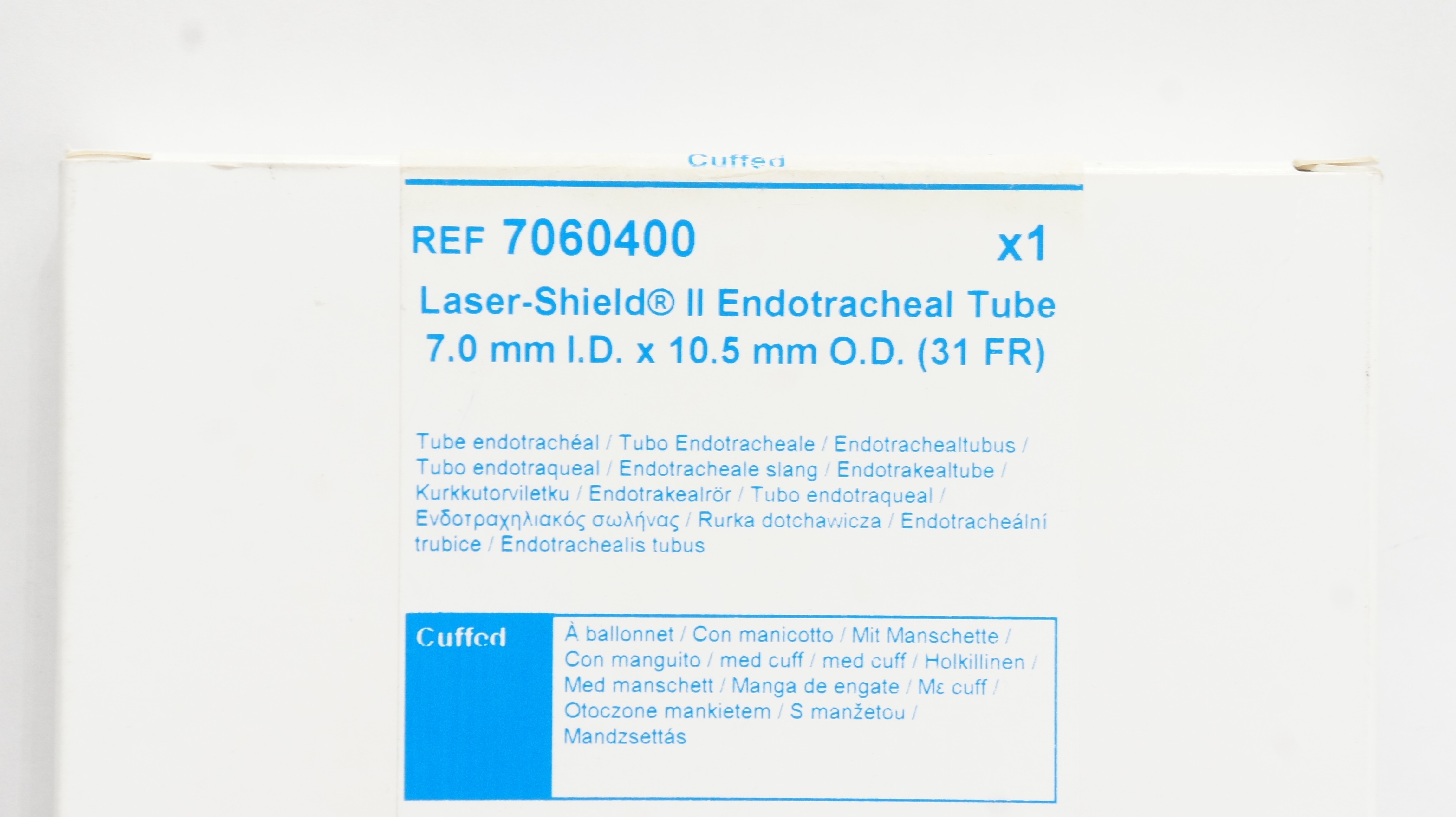 Medtronic 7060400 Laser-Shield II Endotracheal Tube 7.0mm ID x 10.5mm OD (x)