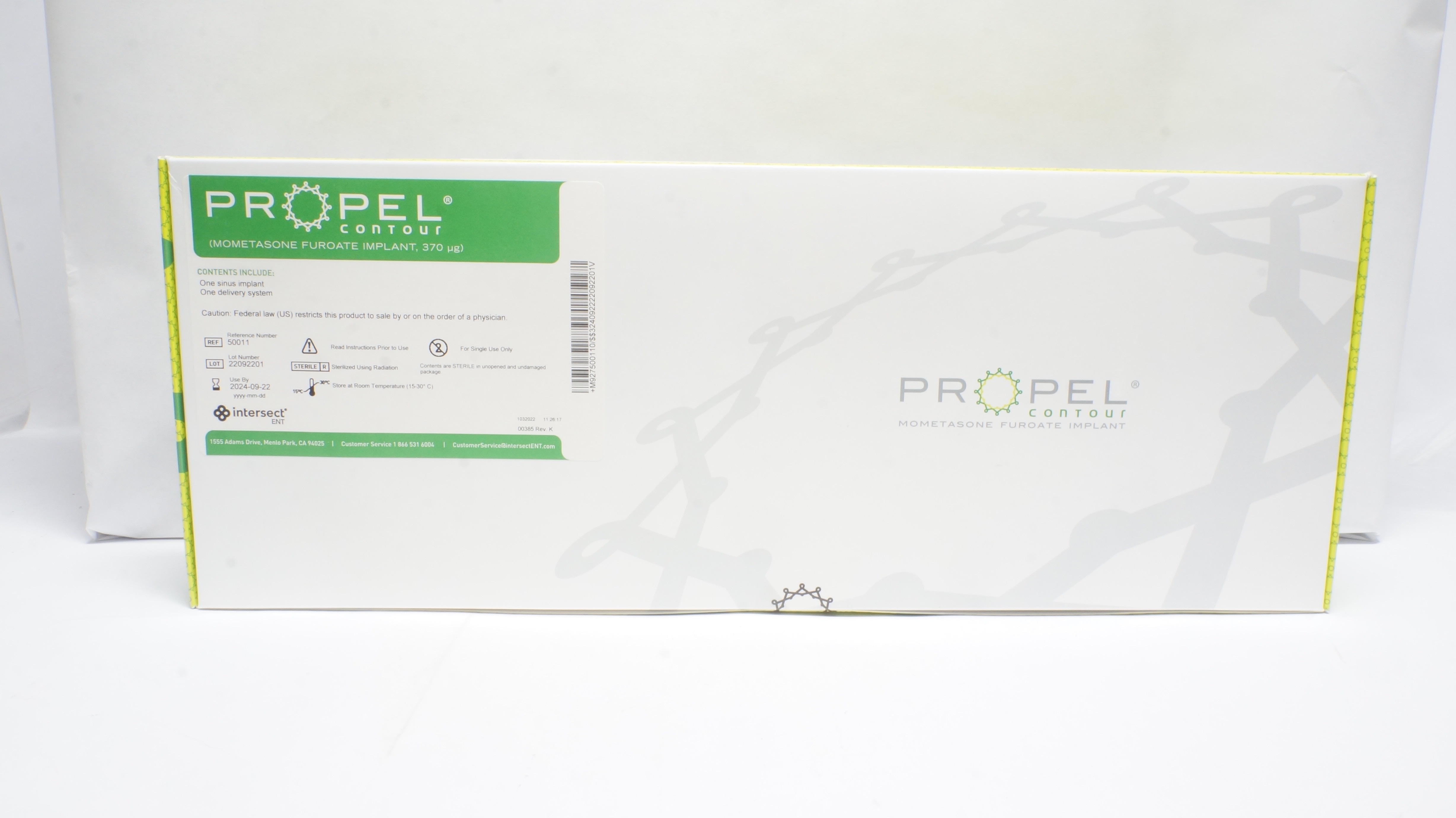 Intersect 50011 Propel Contour Mometasone Furoate Implant 370 µg (x)