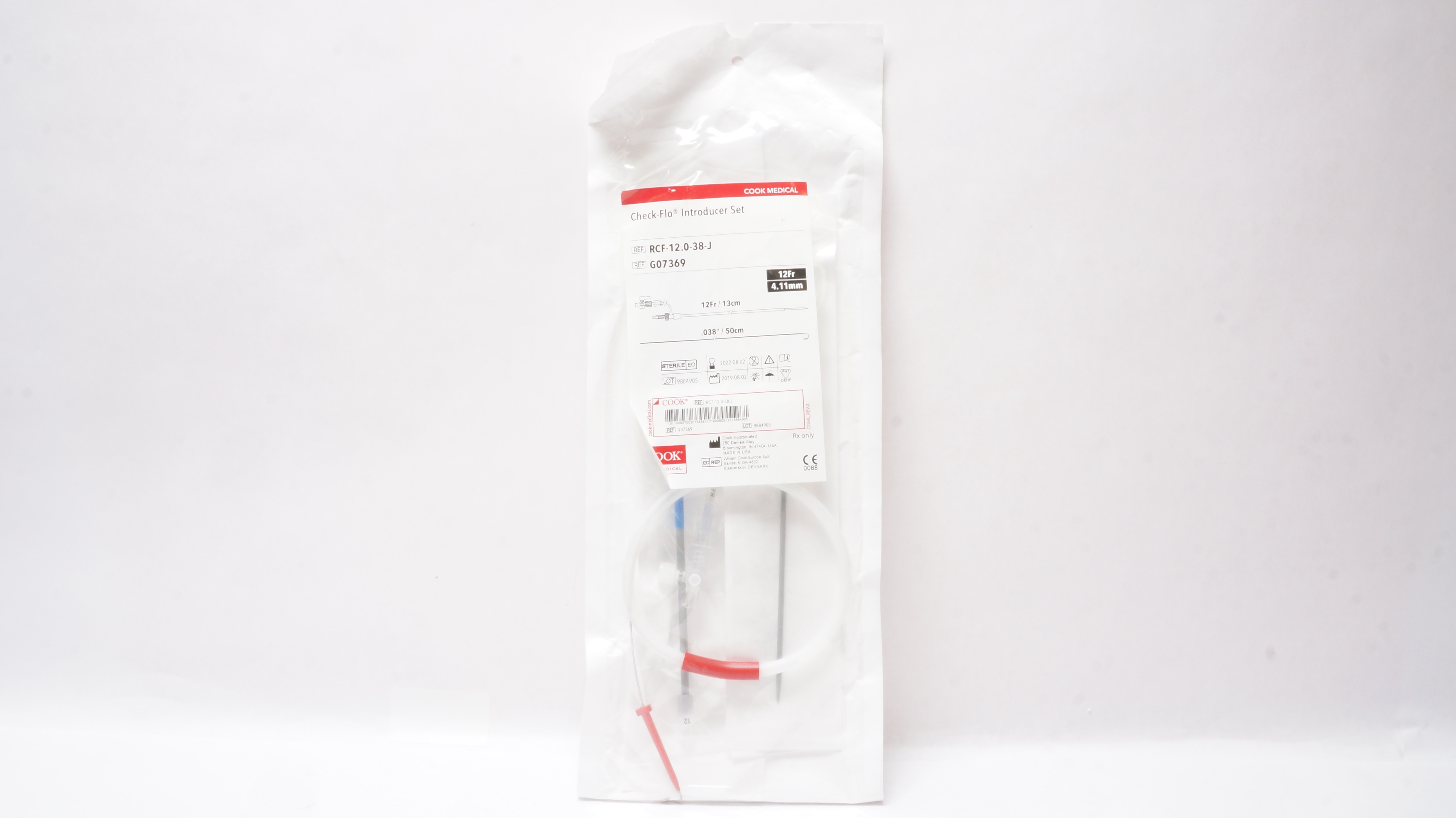 Cook Medical G07369 Check-Flo II Introducer Set 12Fr (x)