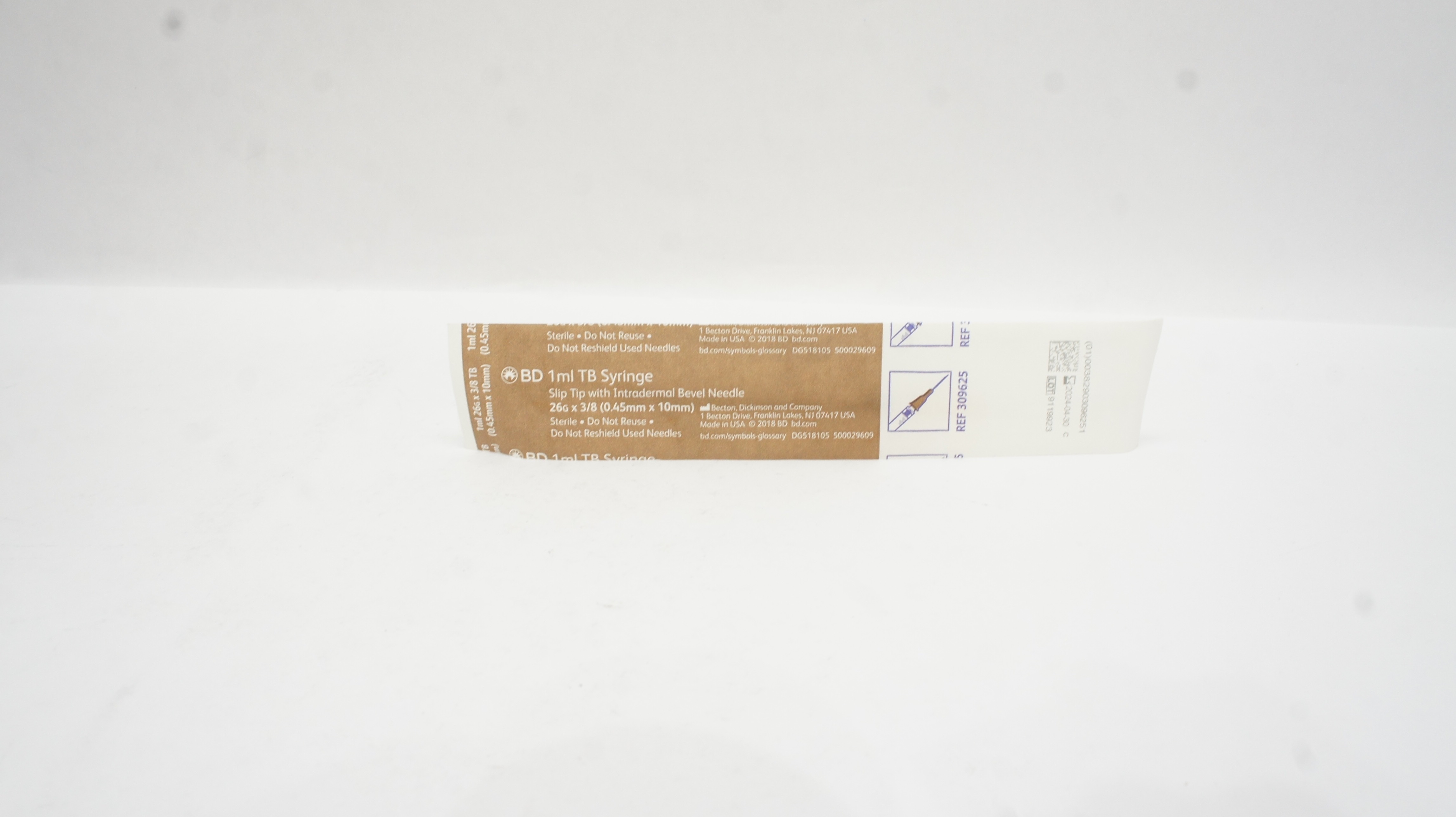 BD 309625 1ml TB Syringe 26G x 3/8