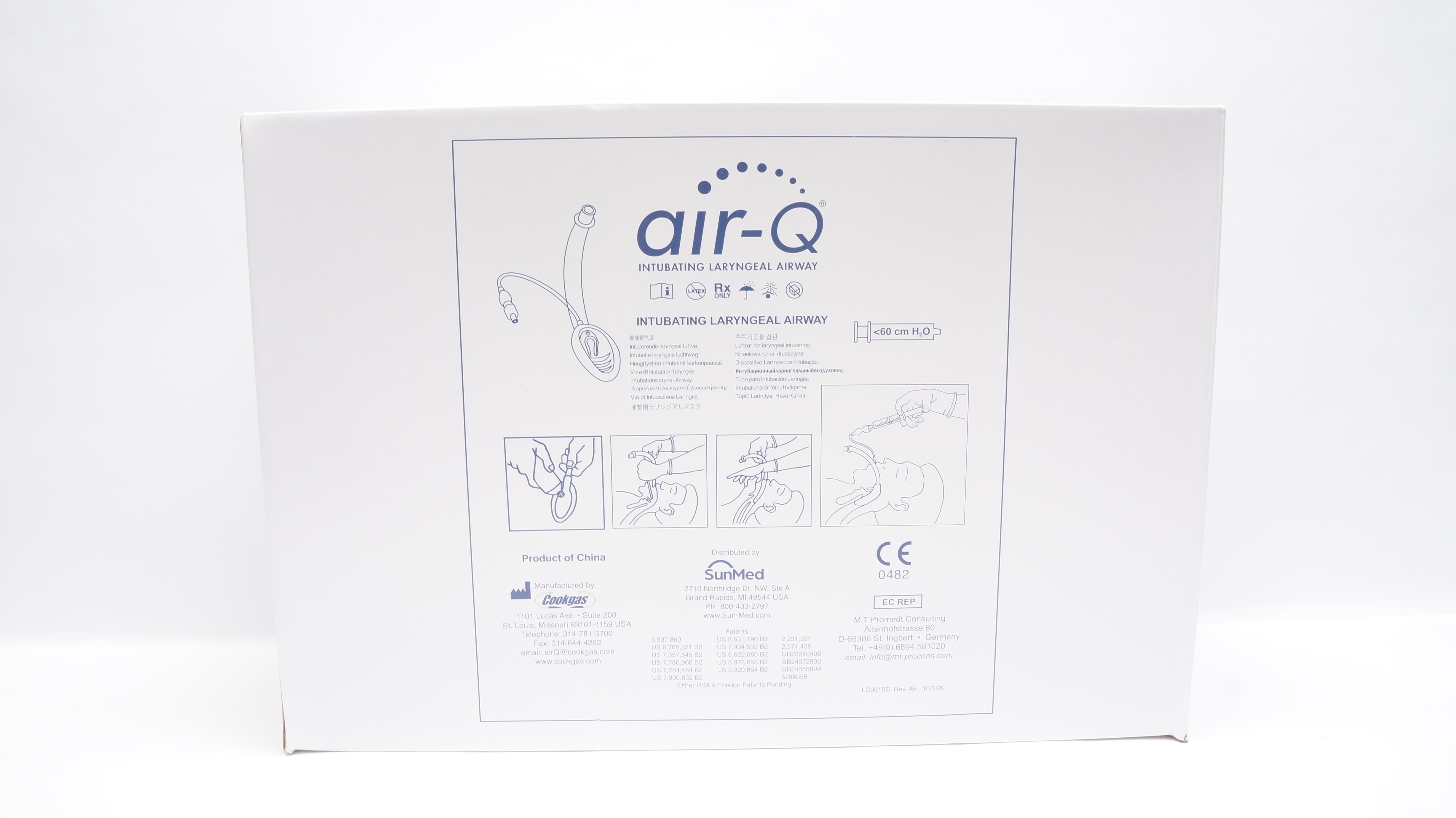 Cookgas  Air-Q Intubating Laryngeal Airway  - Box of 10