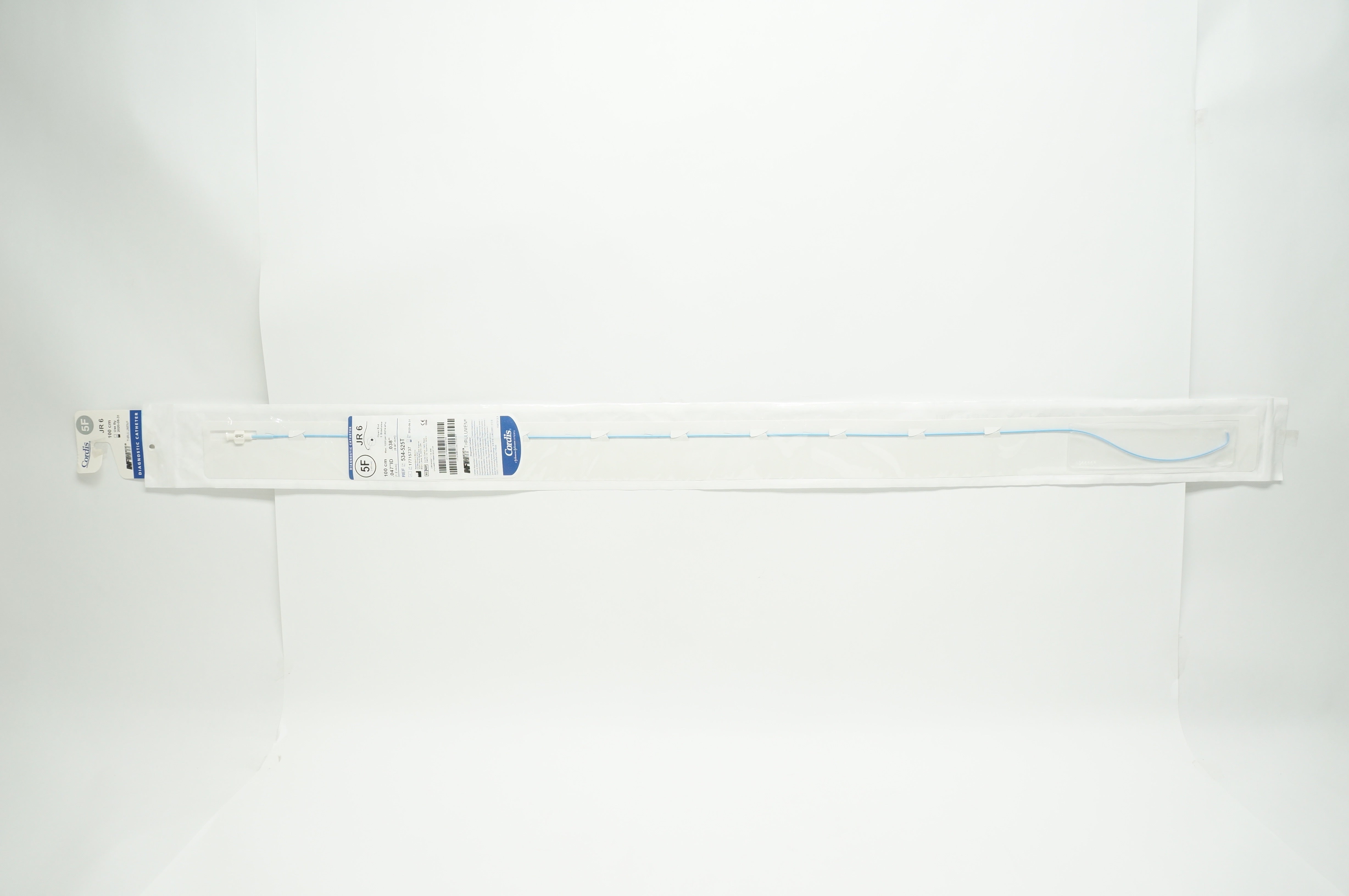 Cordis 534-525T Infiniti Thrulumen 5F Diagnostic Cath. 100cm JR 6 (x)