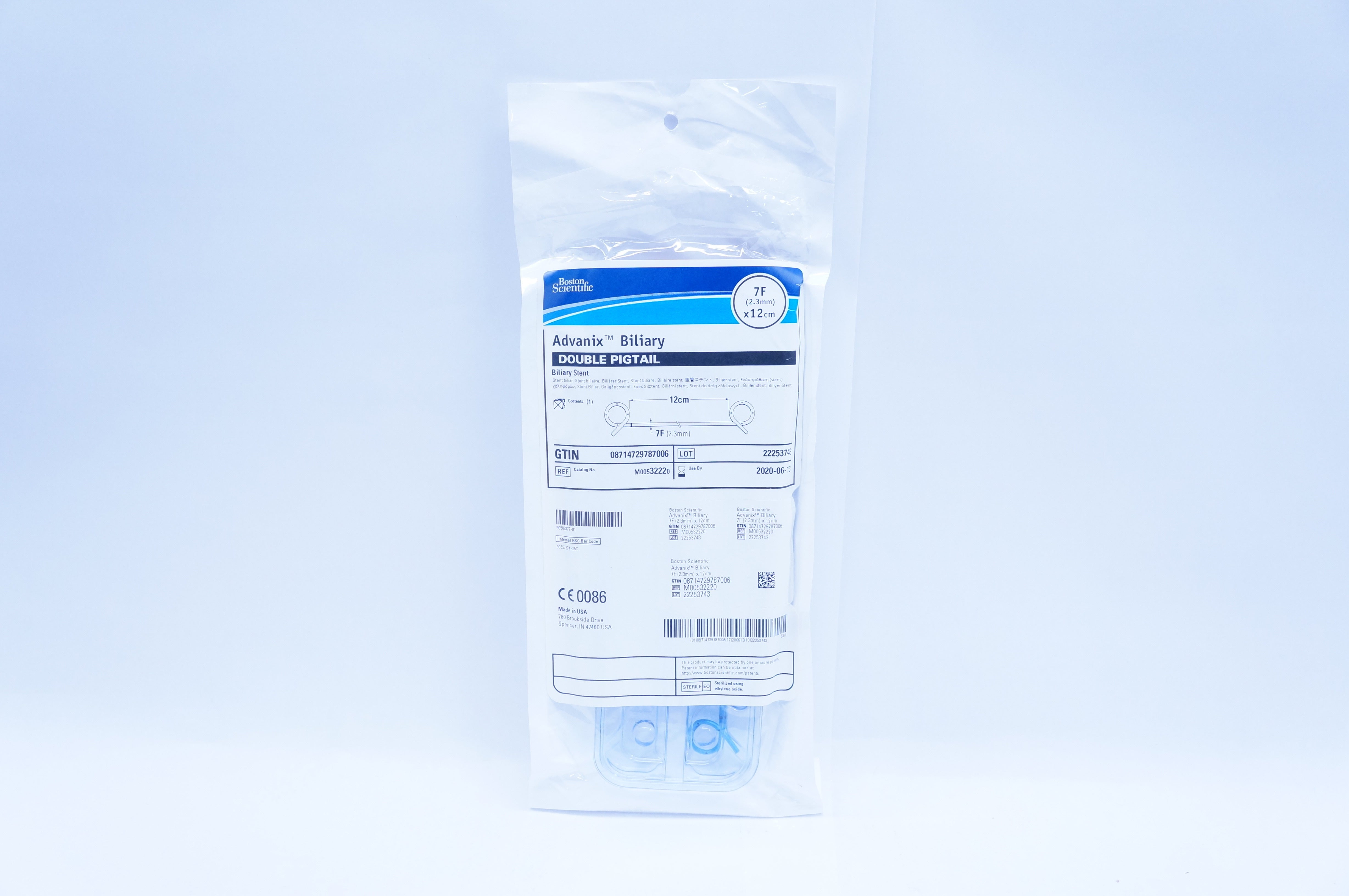 Boston Scientific 3222 Advanix Biliary, Biliary Stnt 7F x 12cm (x)