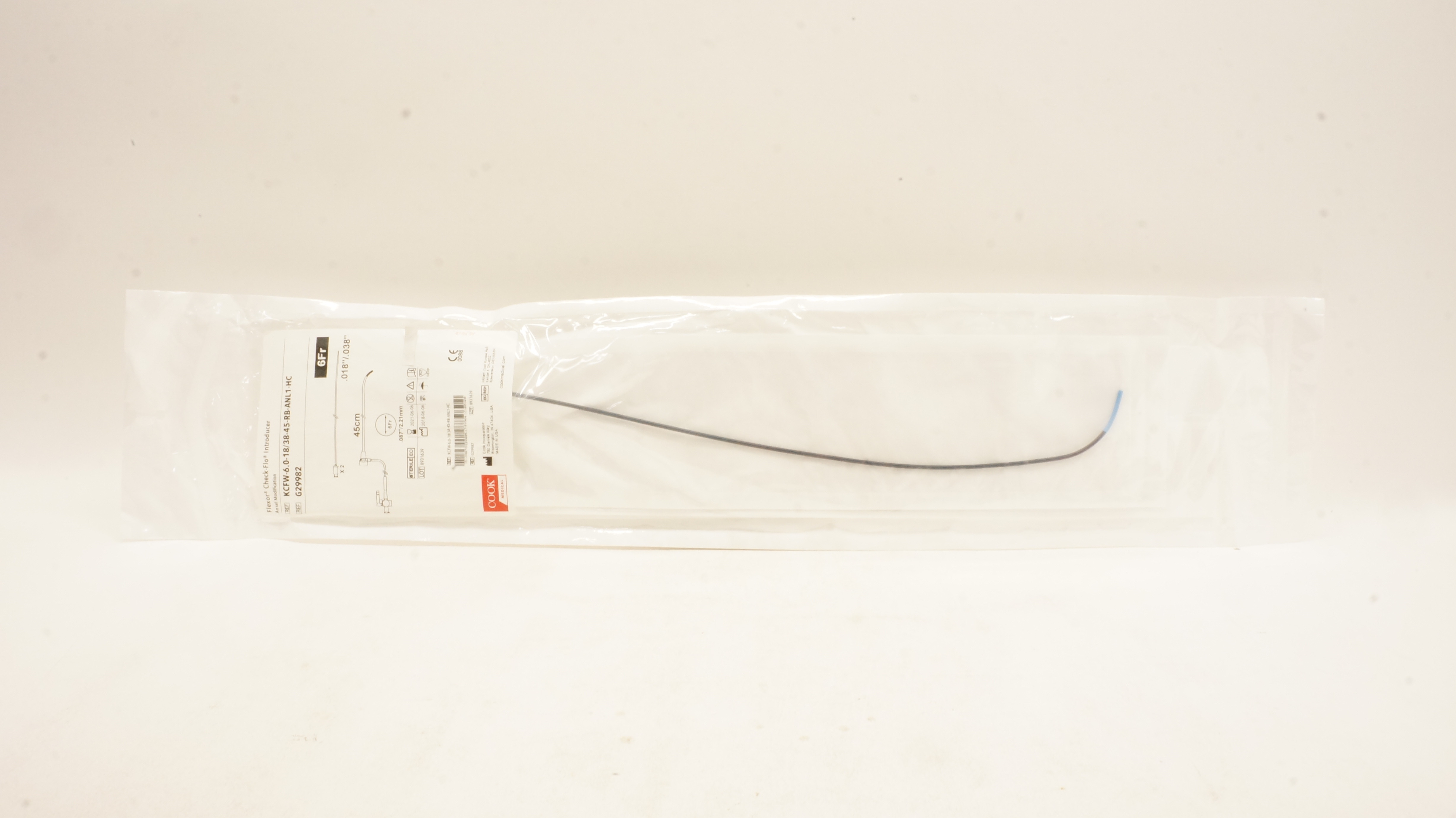 Cook Medical G29982 Flexor Check-Flo Introducer 6Fr x 45cm (x)