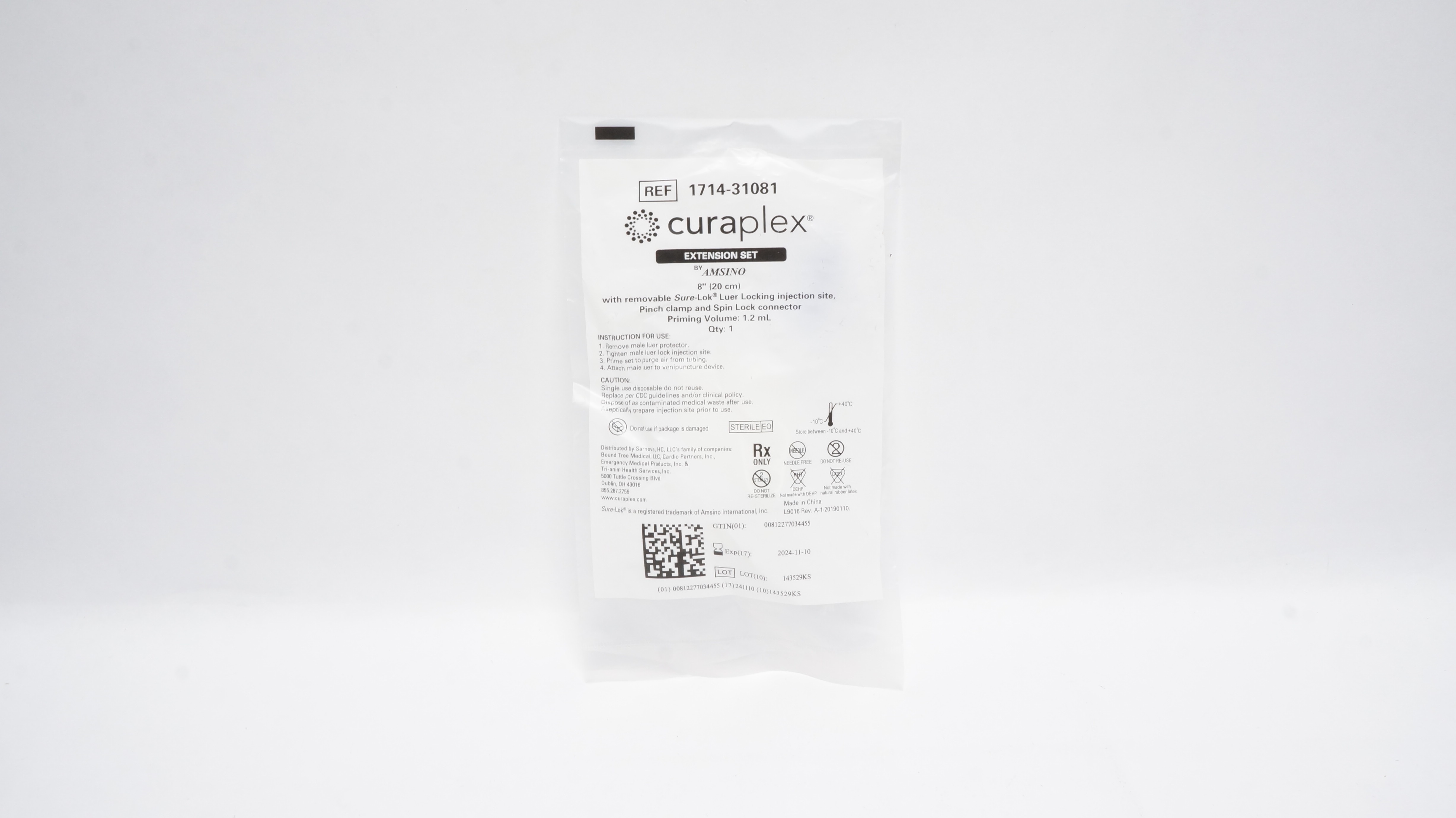 Curaplex 1714-31081 Extension Set 8In (x)