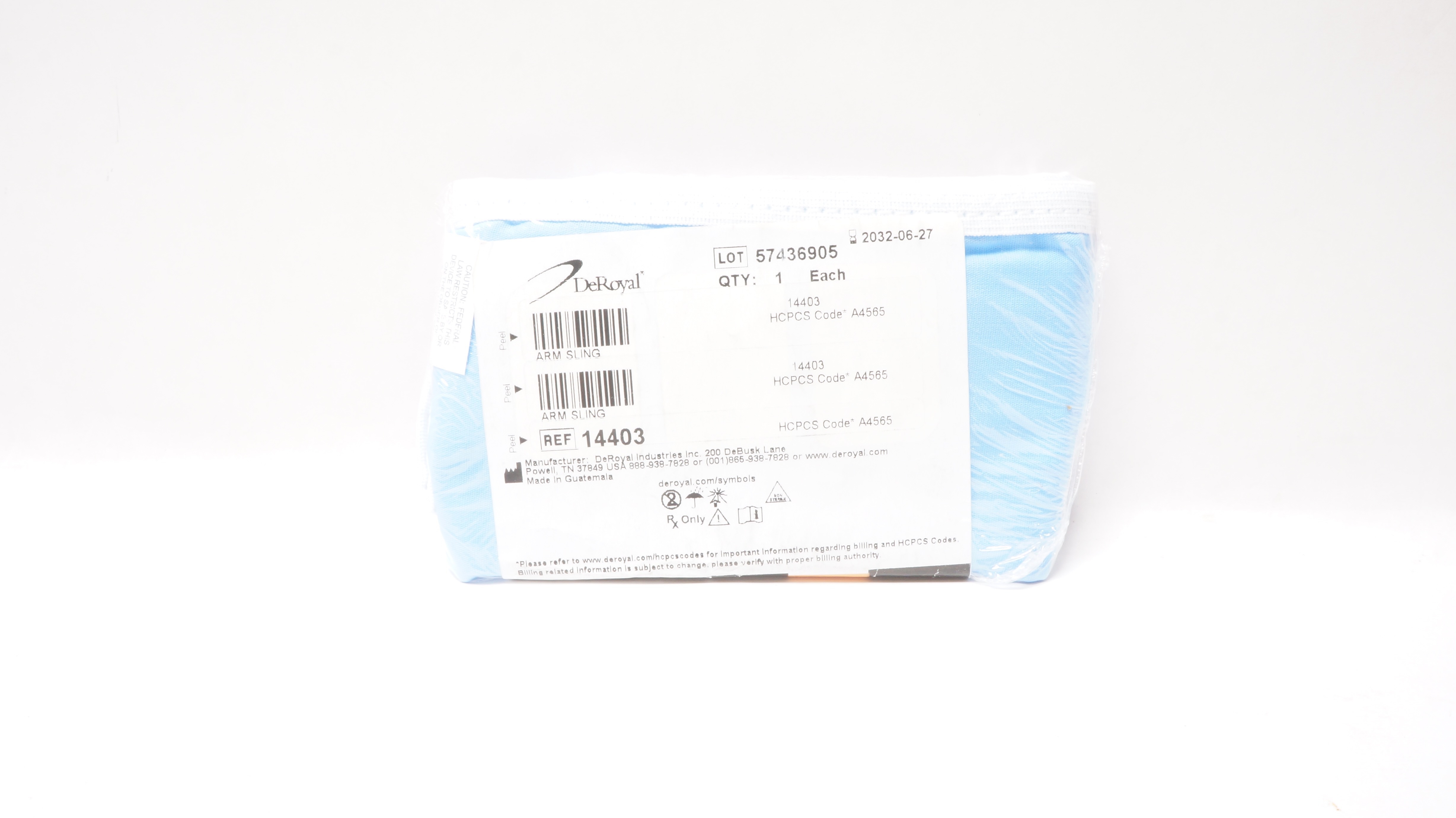 DeRoyal 14403 Arm Sling Large