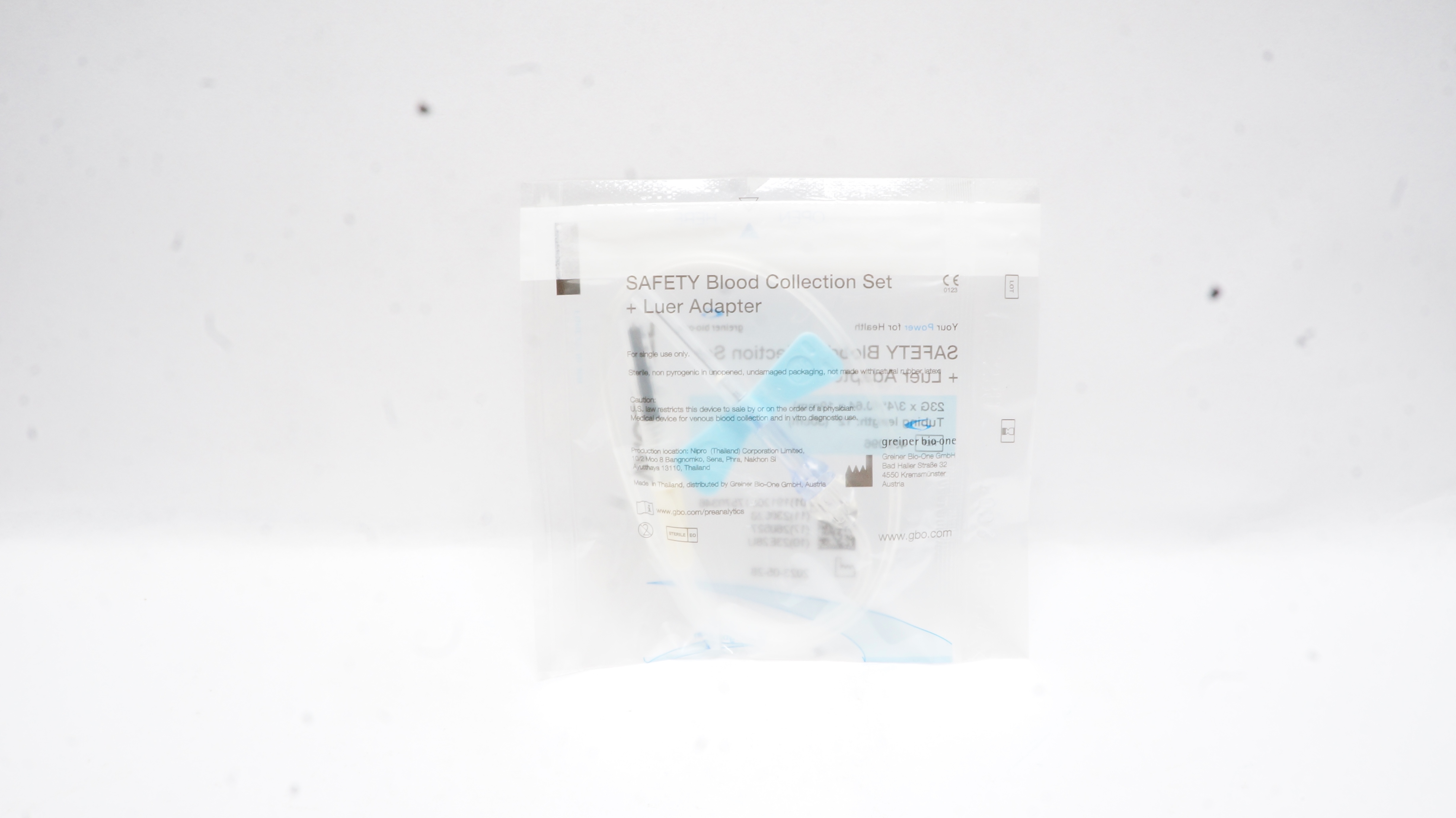 Greiner Bio-One 450096 Vacuette Safety Blood Collection Set 23G x 3/4 x 12inch