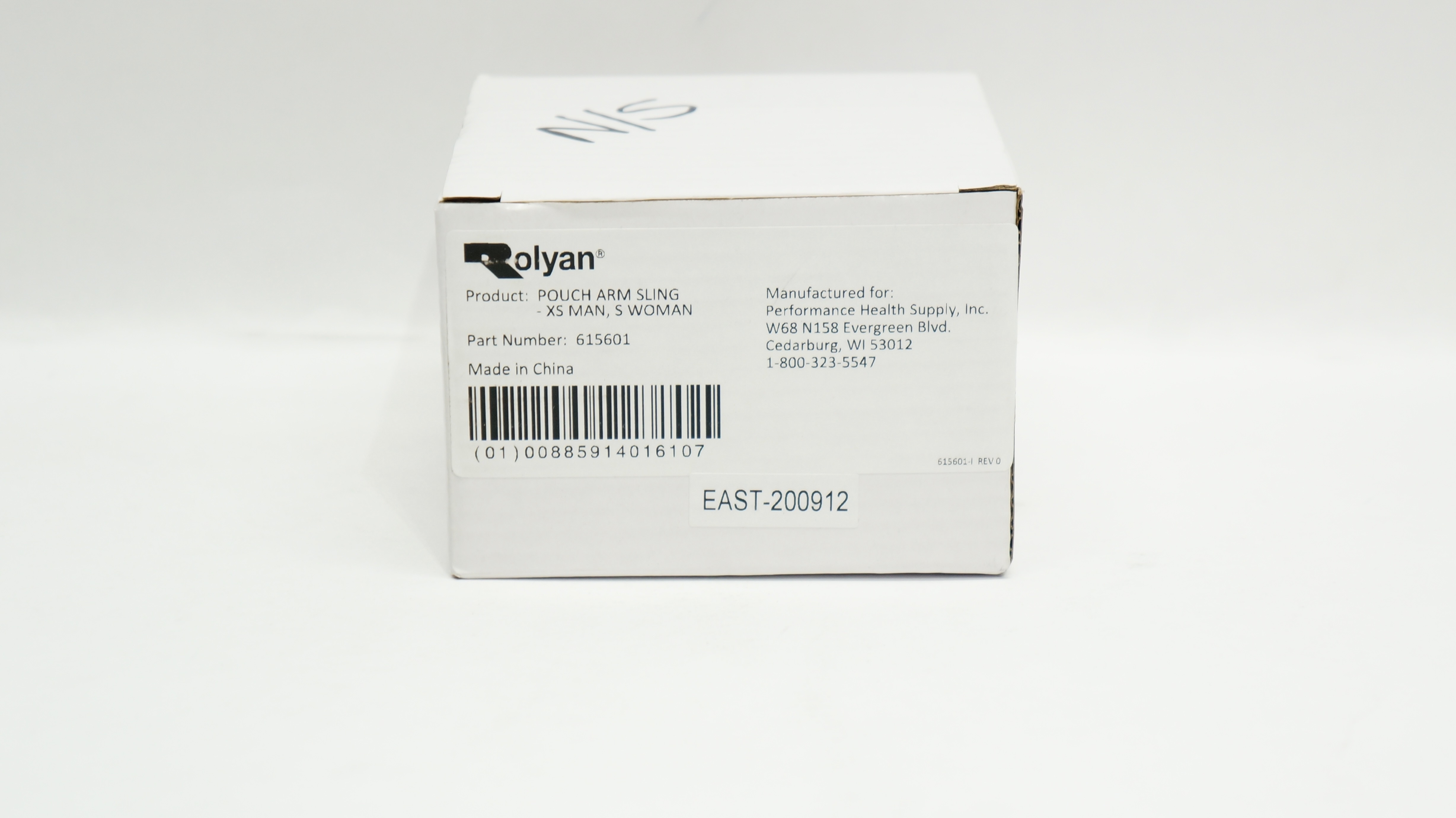 Performance Health 615601 Rolyan Pouch Arm Sling, XS Man, S Woman