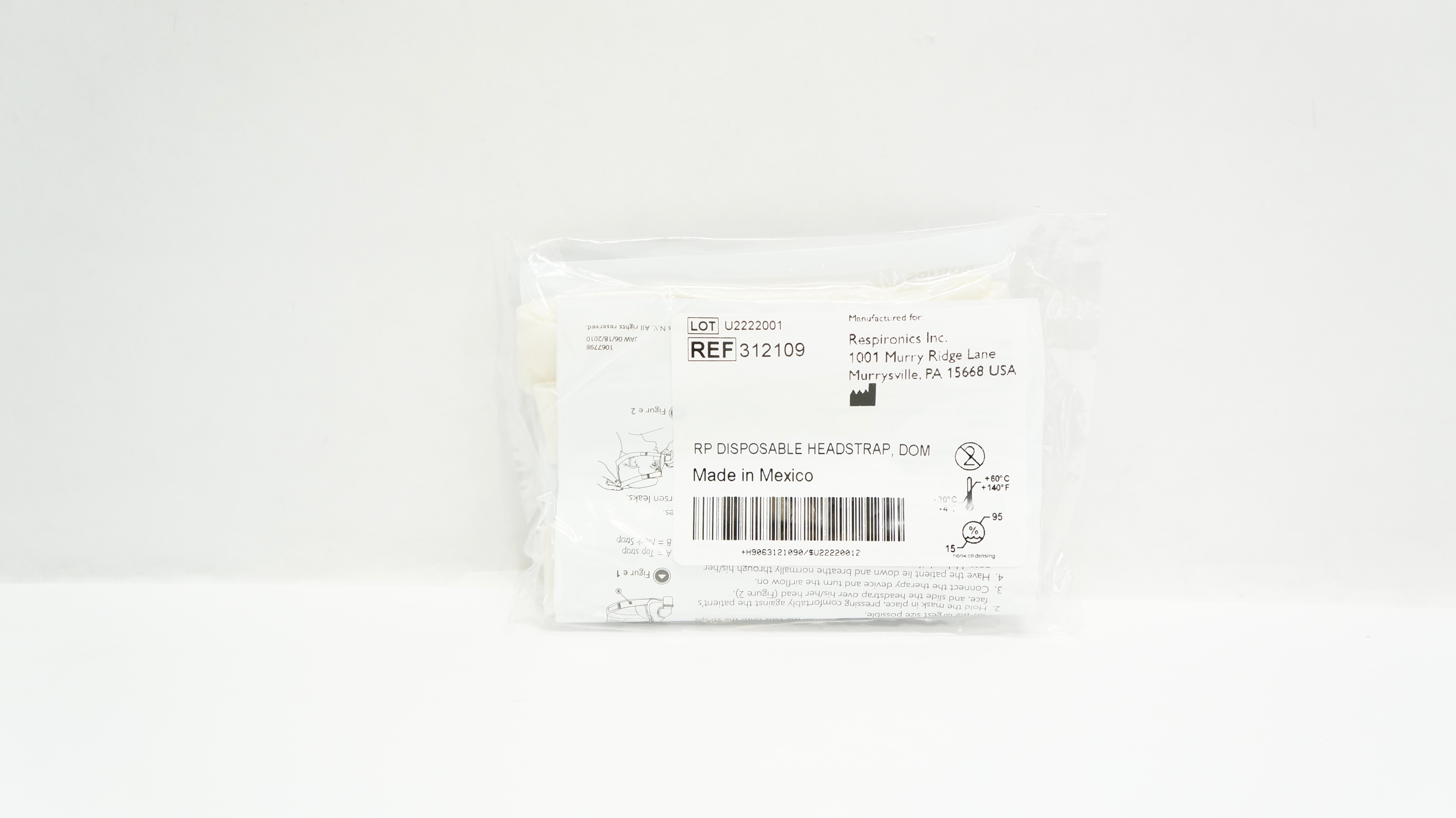 Philips 312109 Respironics Disposable Headstrap, DOM