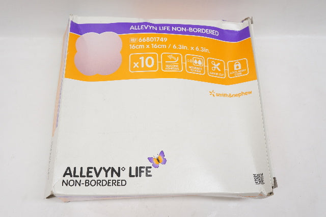 Smith&Nephew 66801749 Allevyn Life Non-Bordered 6.3inch x 6.3inch - Box of 10