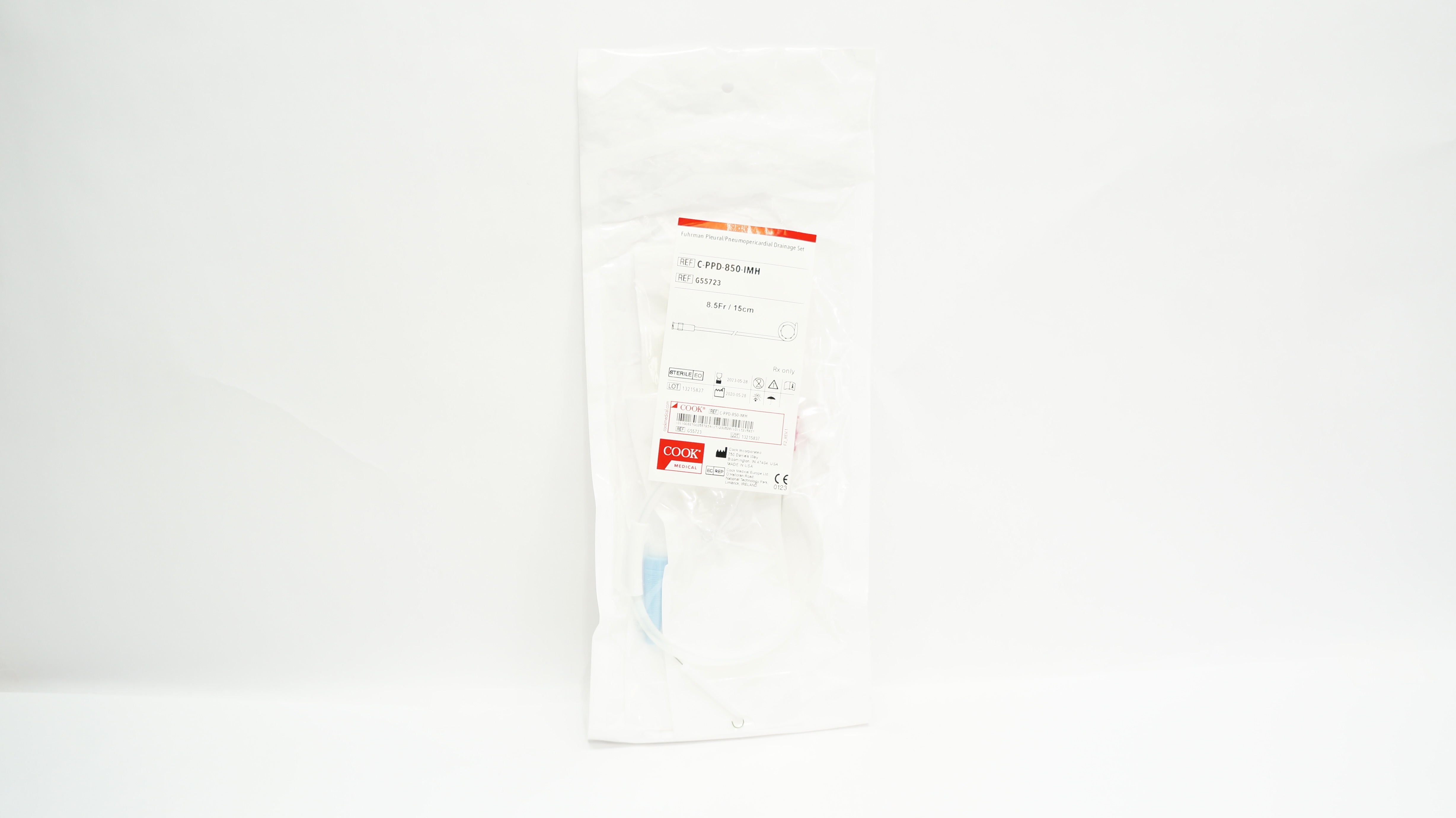 Cook Medical G55723 Fuhrman Pleural/Pneumopericardial Drainage Set 8.5Fr (x)