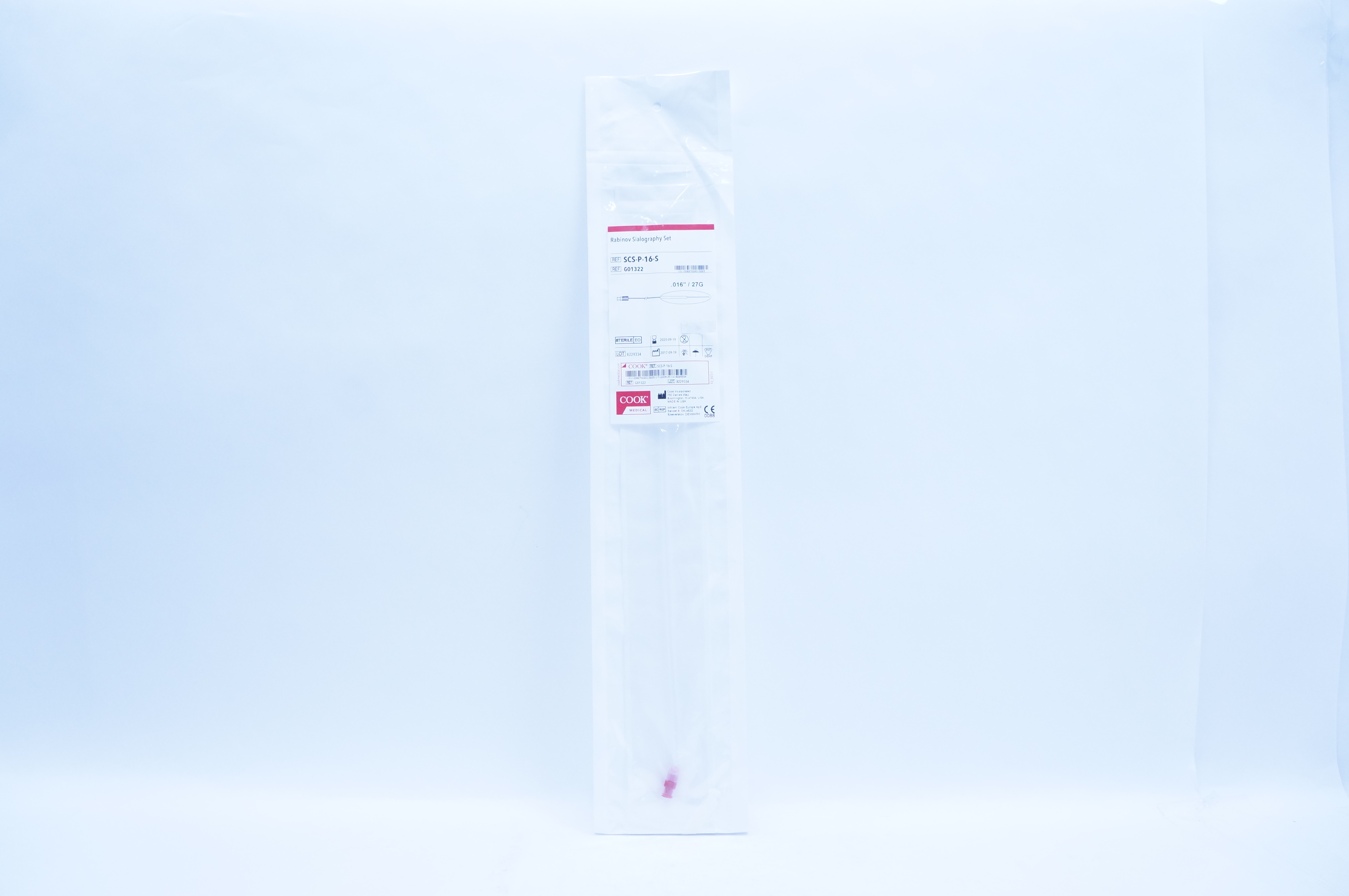 Cook Medical G01322 Rabinov Sialography Set 27G x .016inch (x)