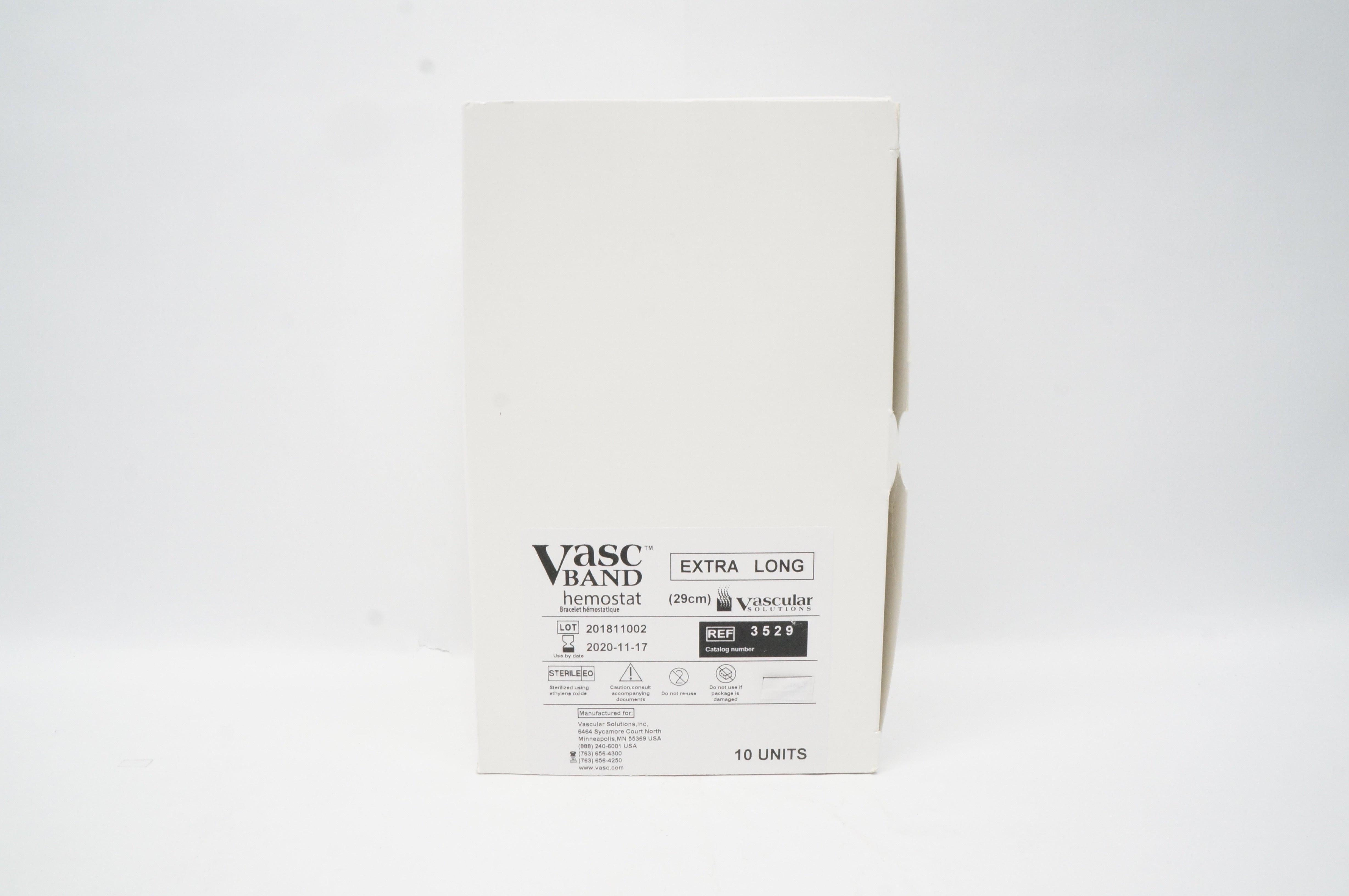 Vascular Solutions 3529 Vasc Band Hemostat, Extra Long, 29cm (x) - Pack of 10
