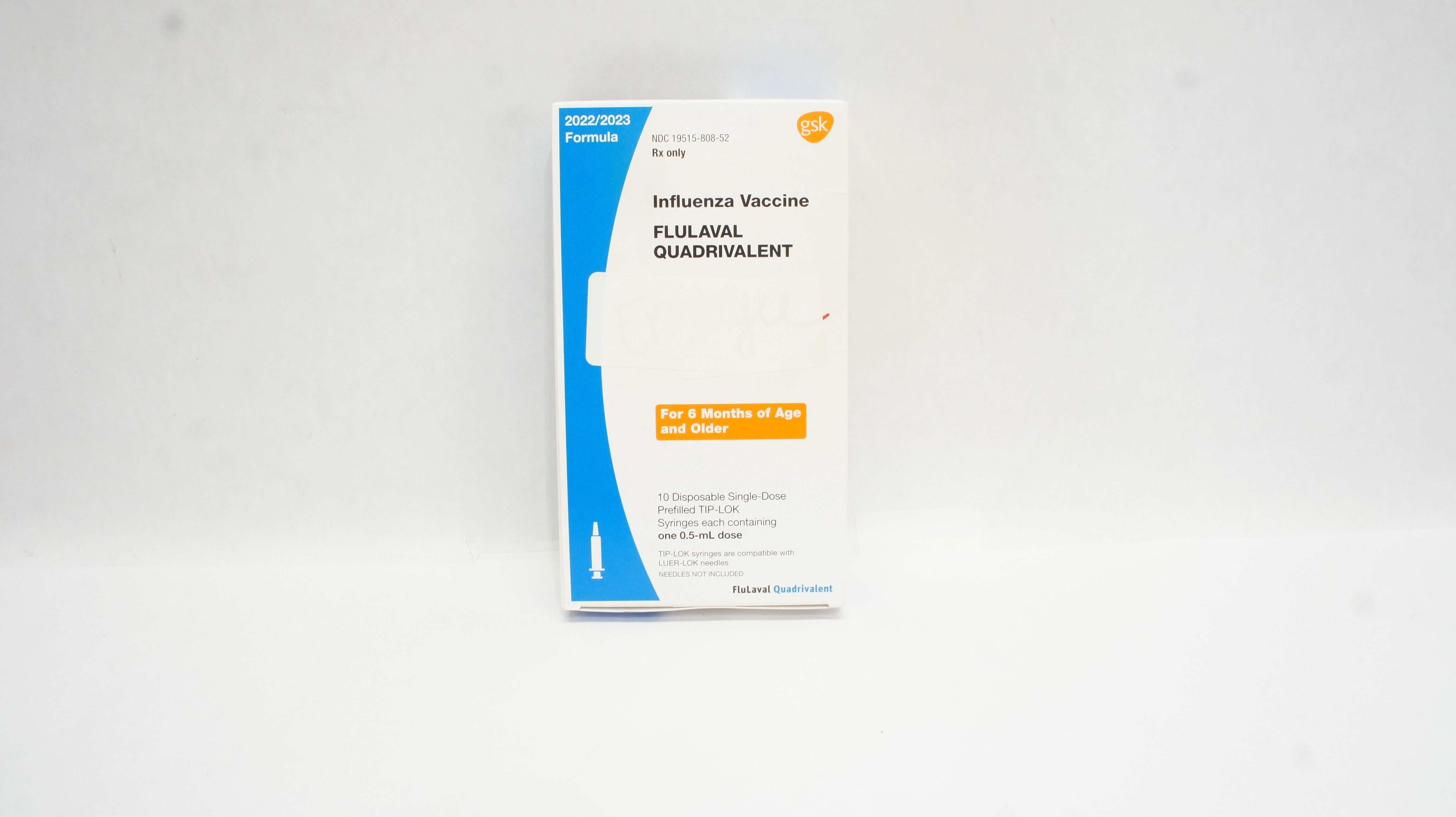 GSK Influenza Vaccine Flulaval Quadrivalent 0.5mL Syringes (x) - Box of 10