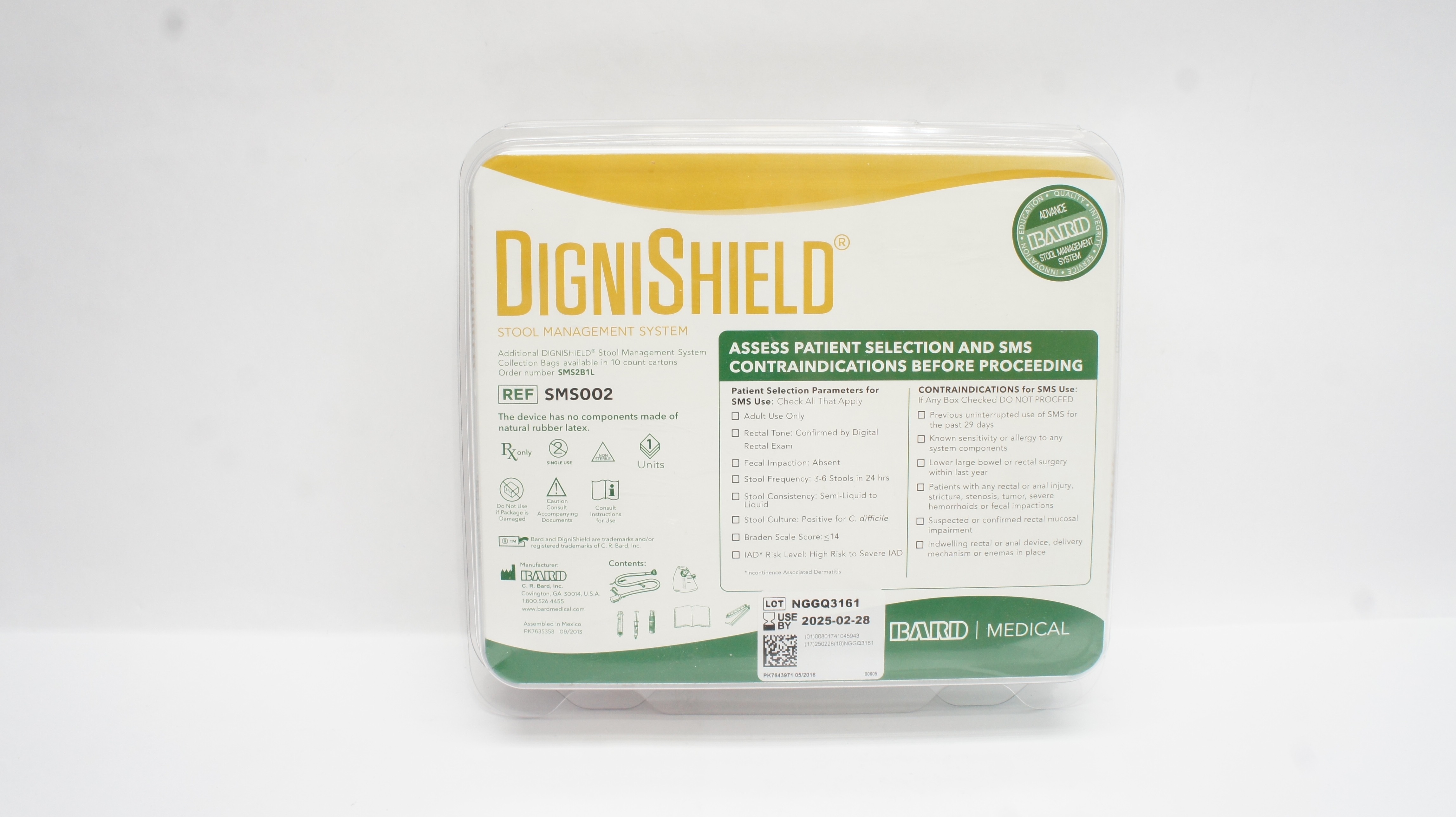 Bard SMS002 DigniShield Stool Management System