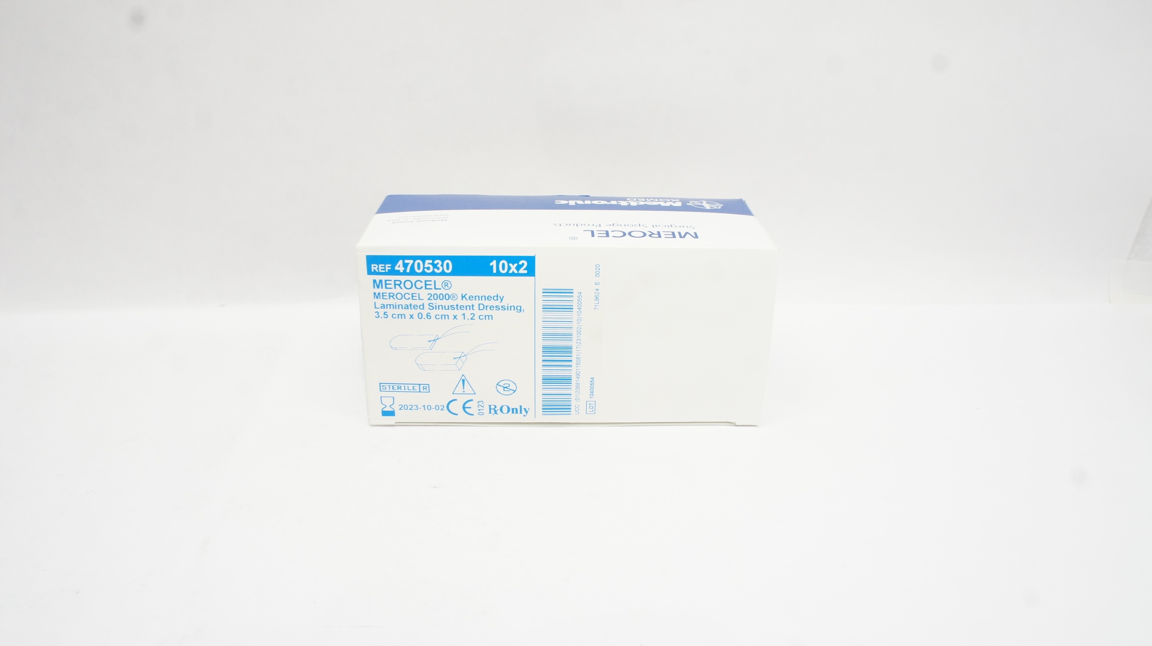 Medtronic 470530 Laminated Sinustent Dressing 3.5 x 0.6 x 1.2cm (x) - Box of 20