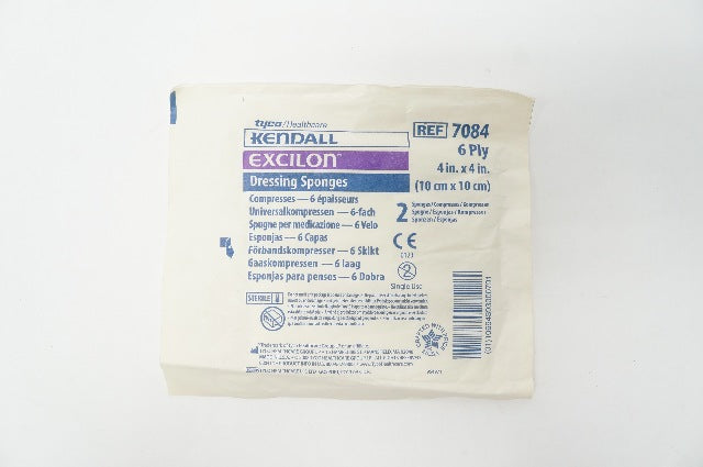 Tyco 7084 Curity Dressing Sponges 6 Ply 4 inch x 4 inch (x) - Pack of 2