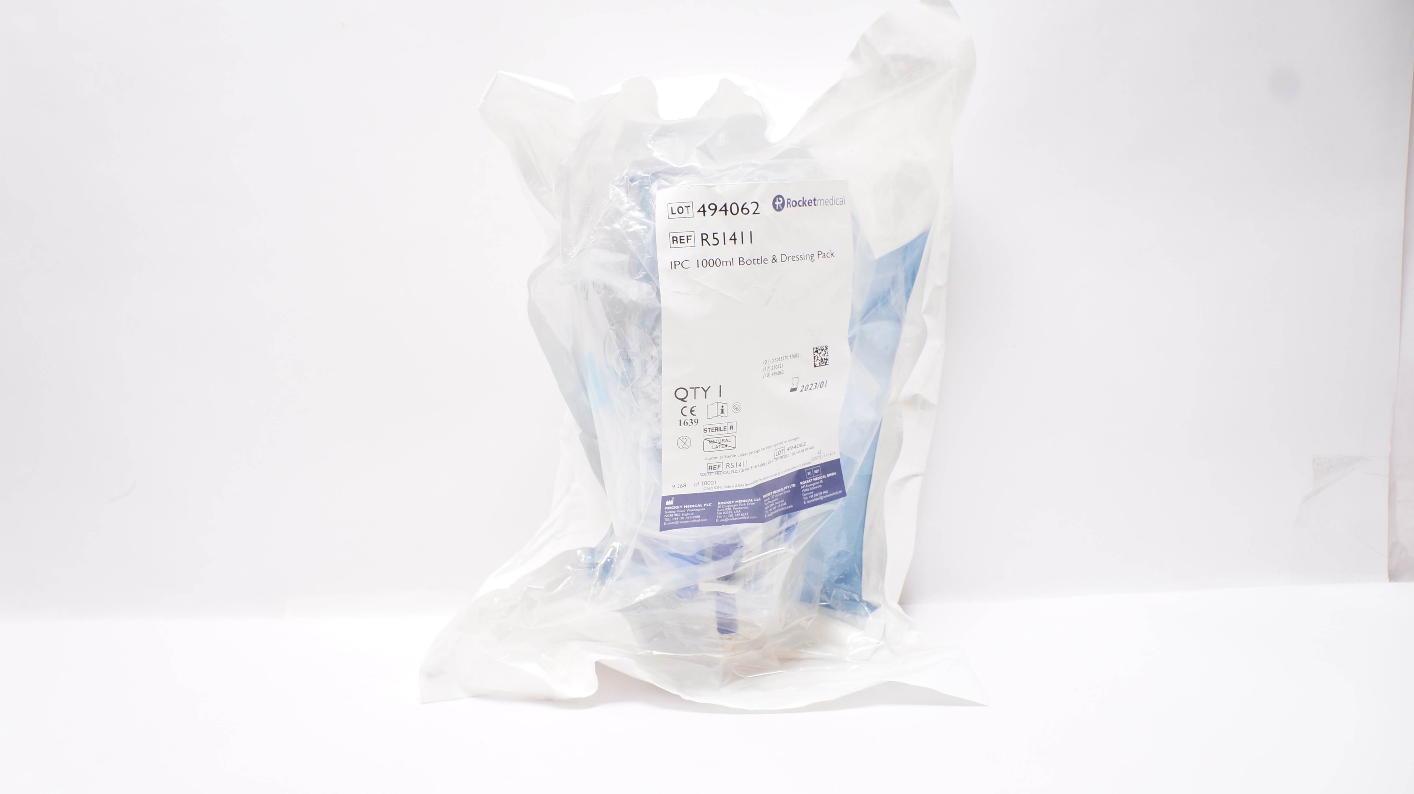 Rocket Medical R51411 IPC 1000ml Bottle & Dressing Pack (x)