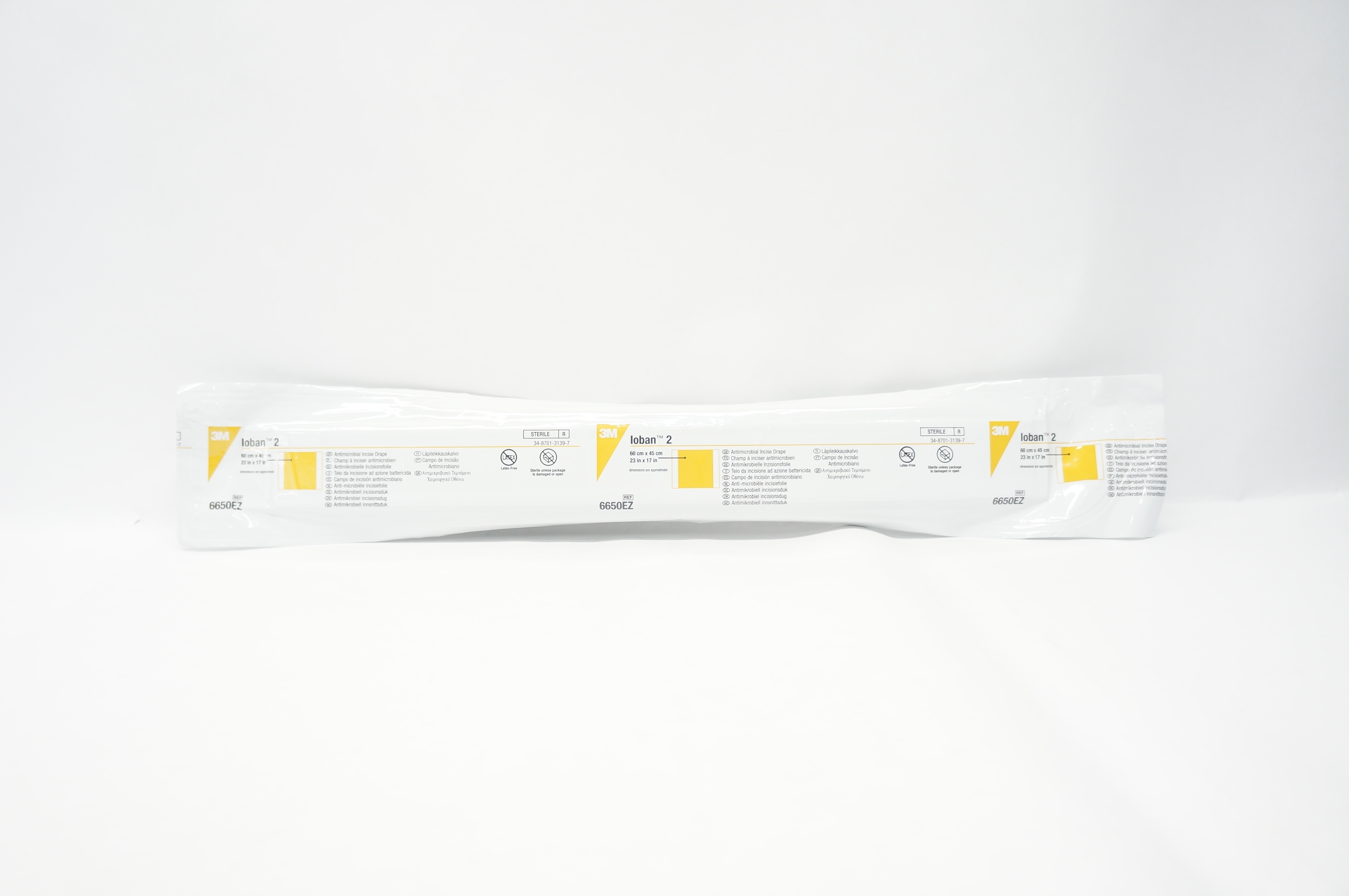3M 6650EZ Loban 2 Antimicrobial Incise Drape 23inch x 17inch