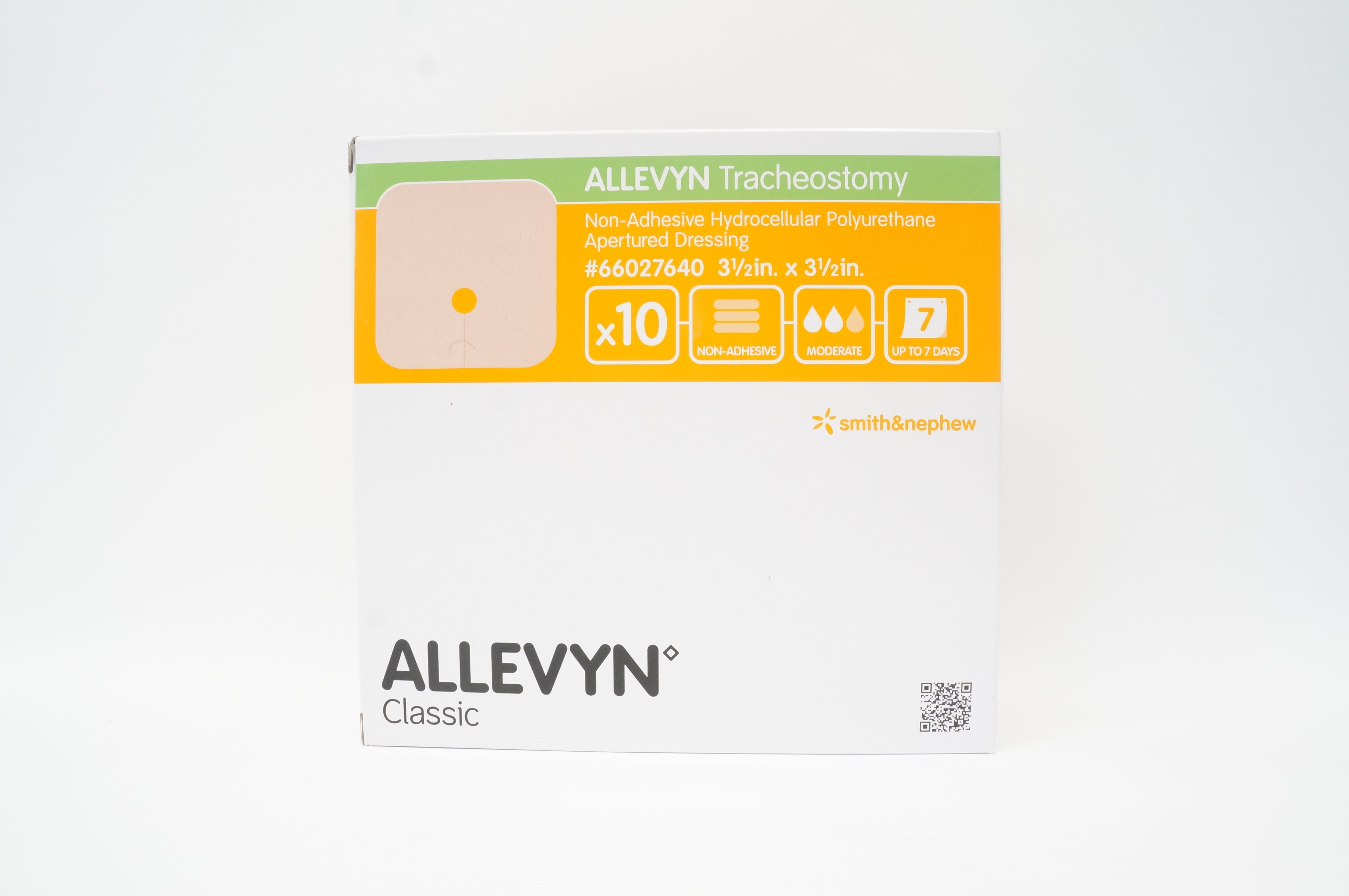 Smith & Nephew 66027640 Polyurethane Apertured Dressing 3-1/2 x3-1/2in-Box of 10