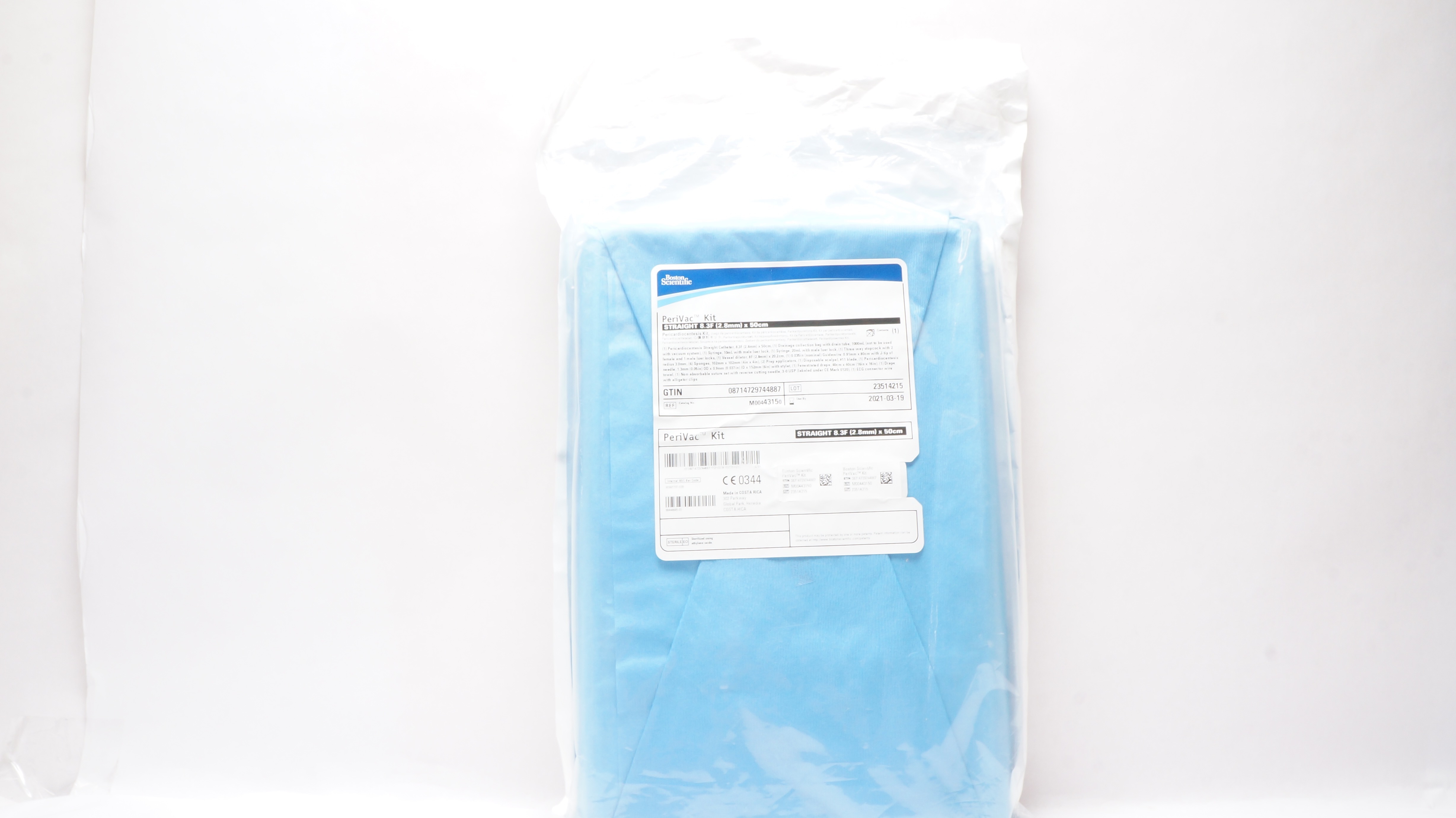 Boston Scientific M00443150 Pericardiocentesis Kit, Straight 8.3F x 50cm (x)