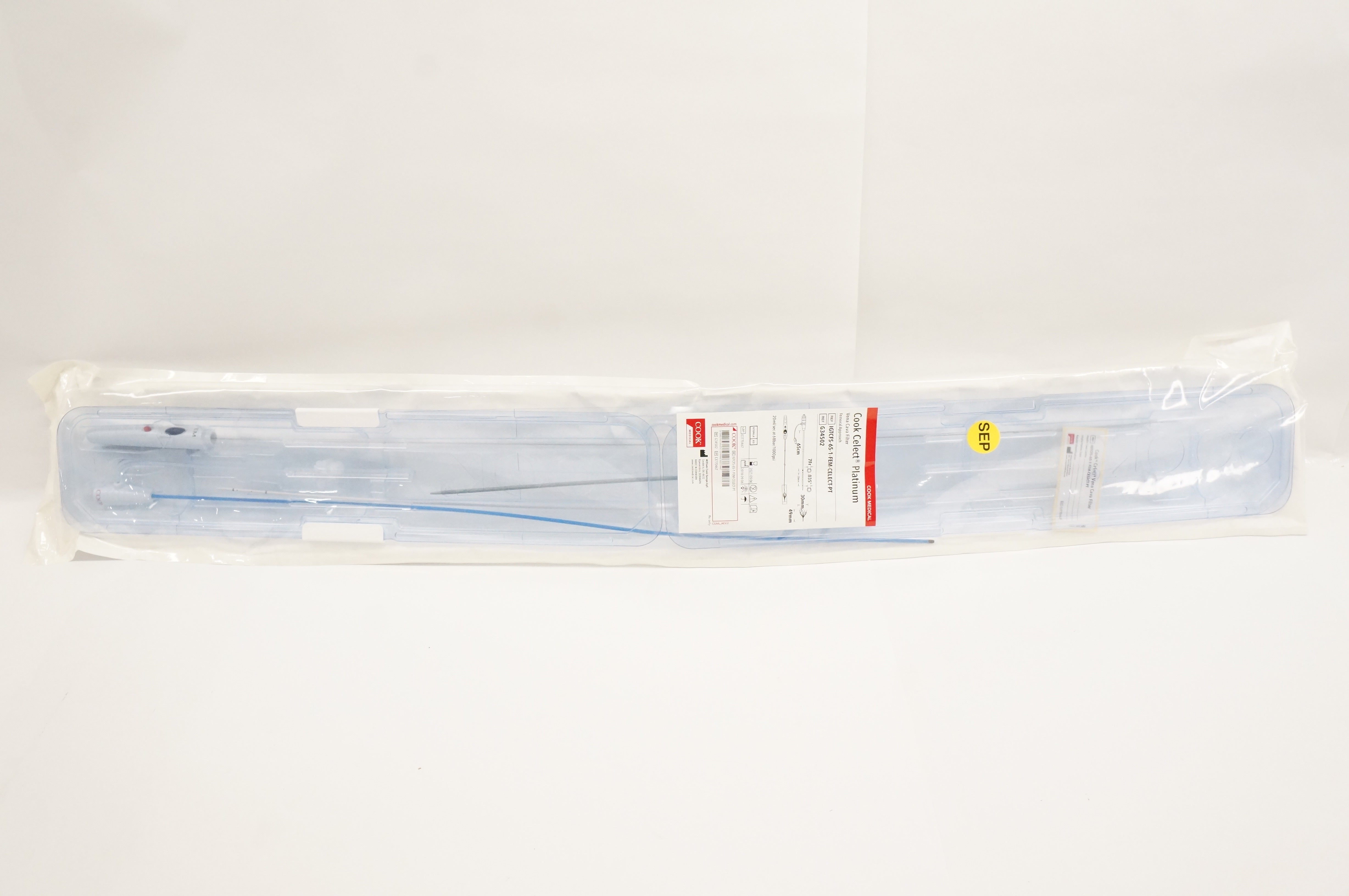 Cook Medical G34502 Cook Celect Vena Cava Filter 7Fr x .035inch x 65cm (x)