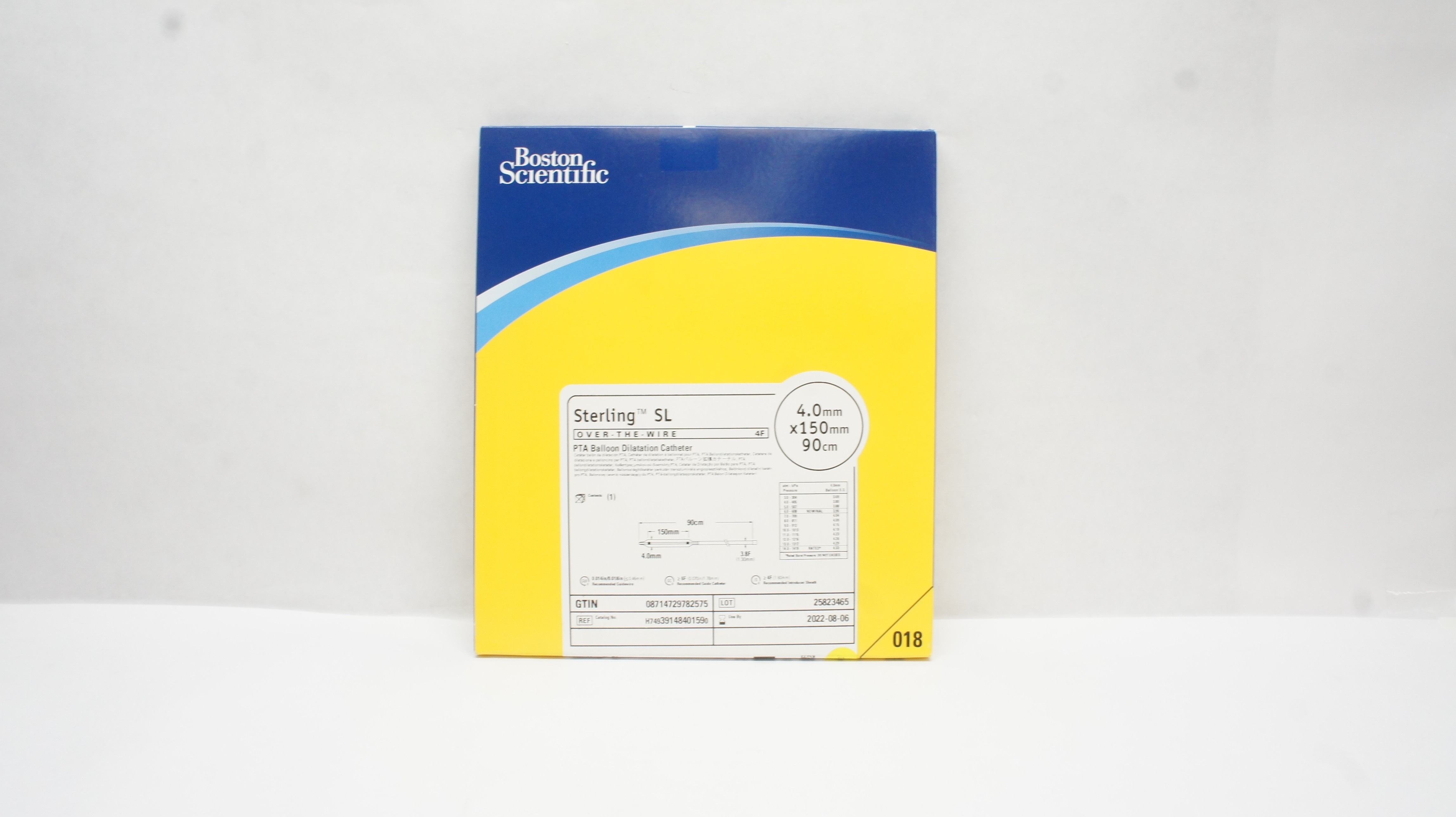 Boston Scientific 3914840159 Sterling SL PTA Balloon Cath. 4.0 x150mm x90cm (x)
