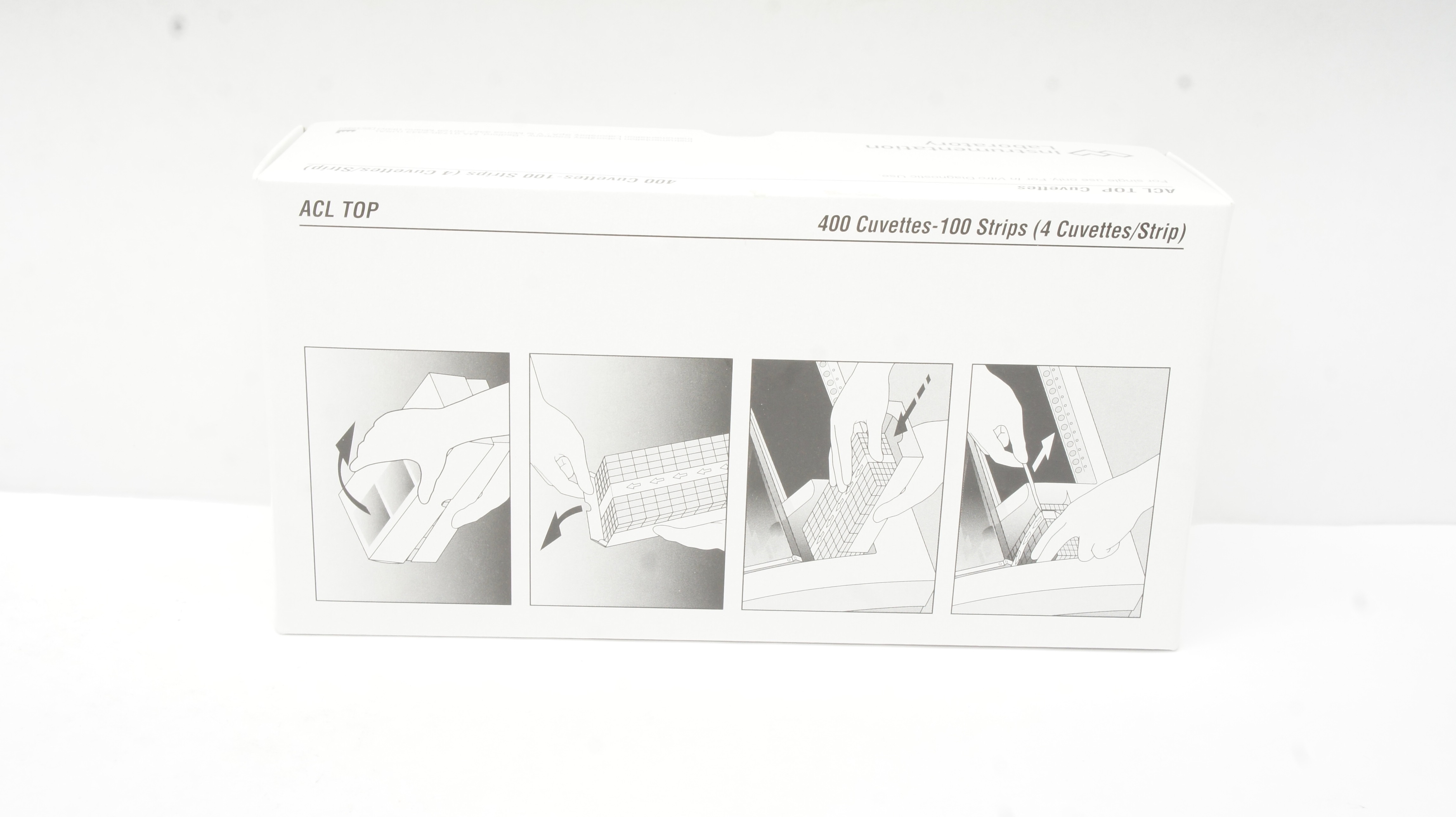 Instrumentation Laboratory 00029400100 ACL TOP Cuvettes -Box of 400-100 Strips