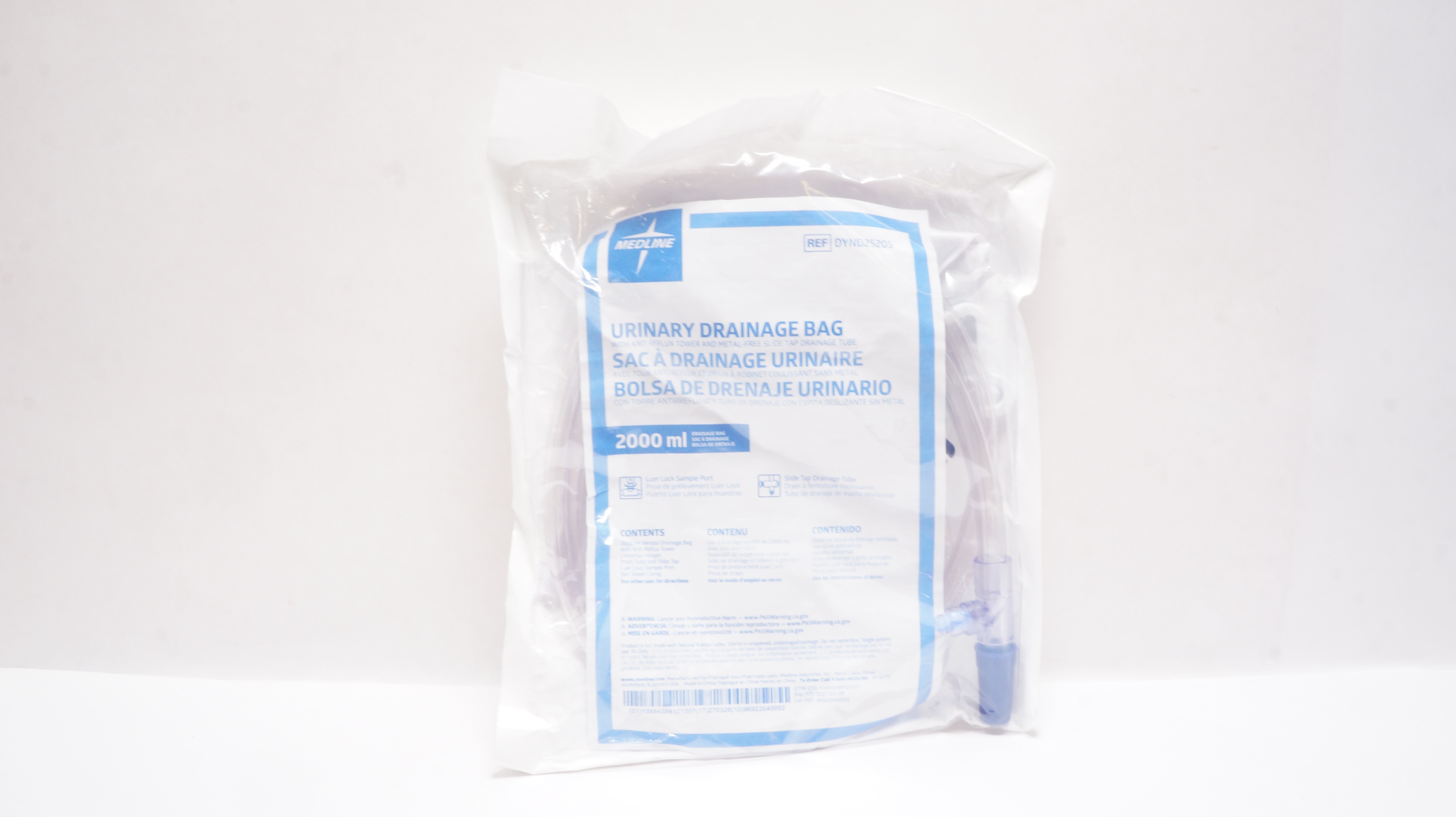 Medline DYND25205 Urinary Drainage Bag 2000mL