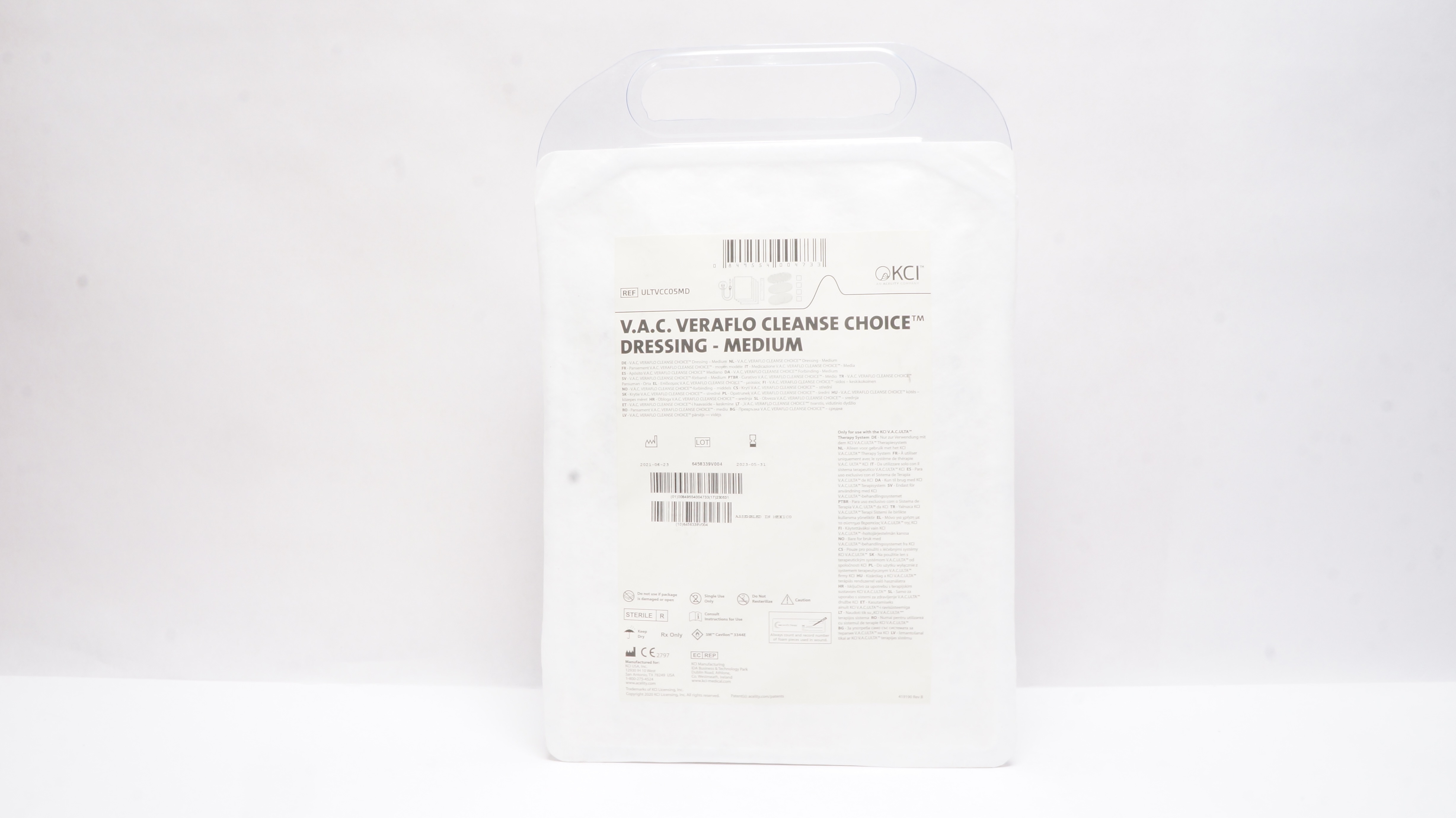 KCI ULTVCC05MD Acelity V.A.C. Veraflo Cleanse Choice Dressing, Medium (x)