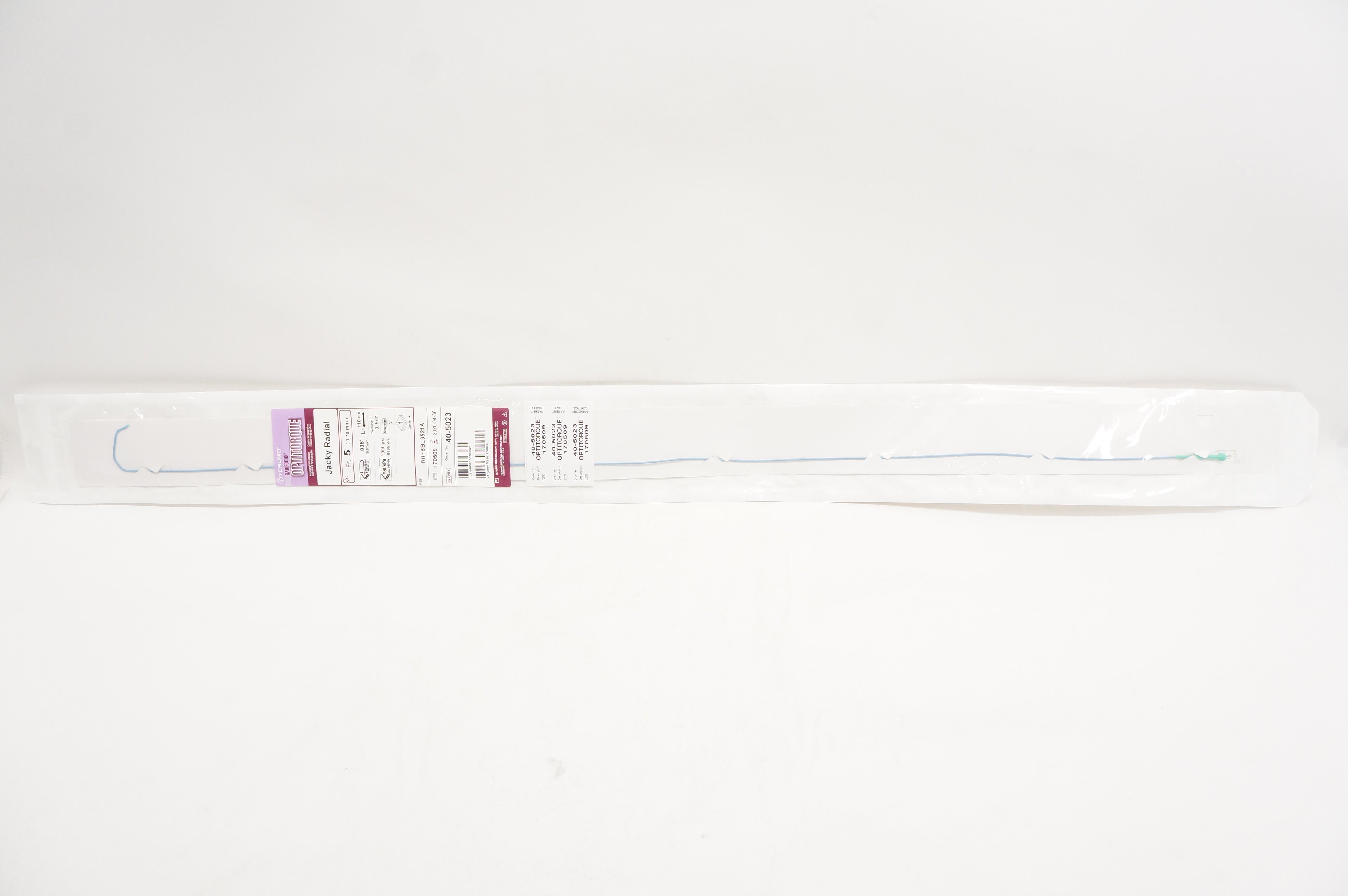 Terumo 5BL3521A Radifocus Optitorque Angiographic Cath. 5Fr x .038nch x 110cm (x)