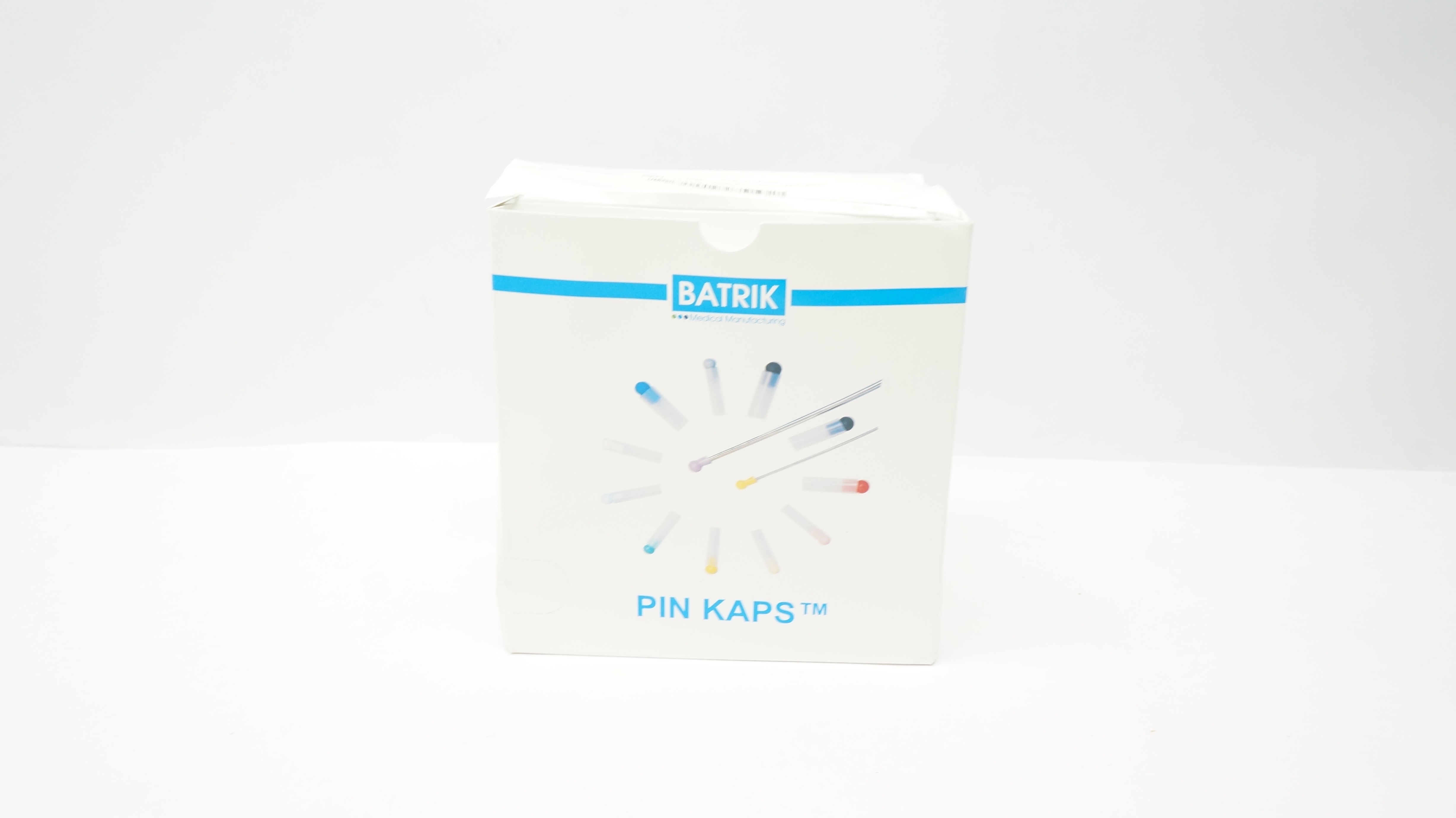 Batrik 14-1045 Pin-Kaps Protege-Broches White 0.045inch - Box of 35