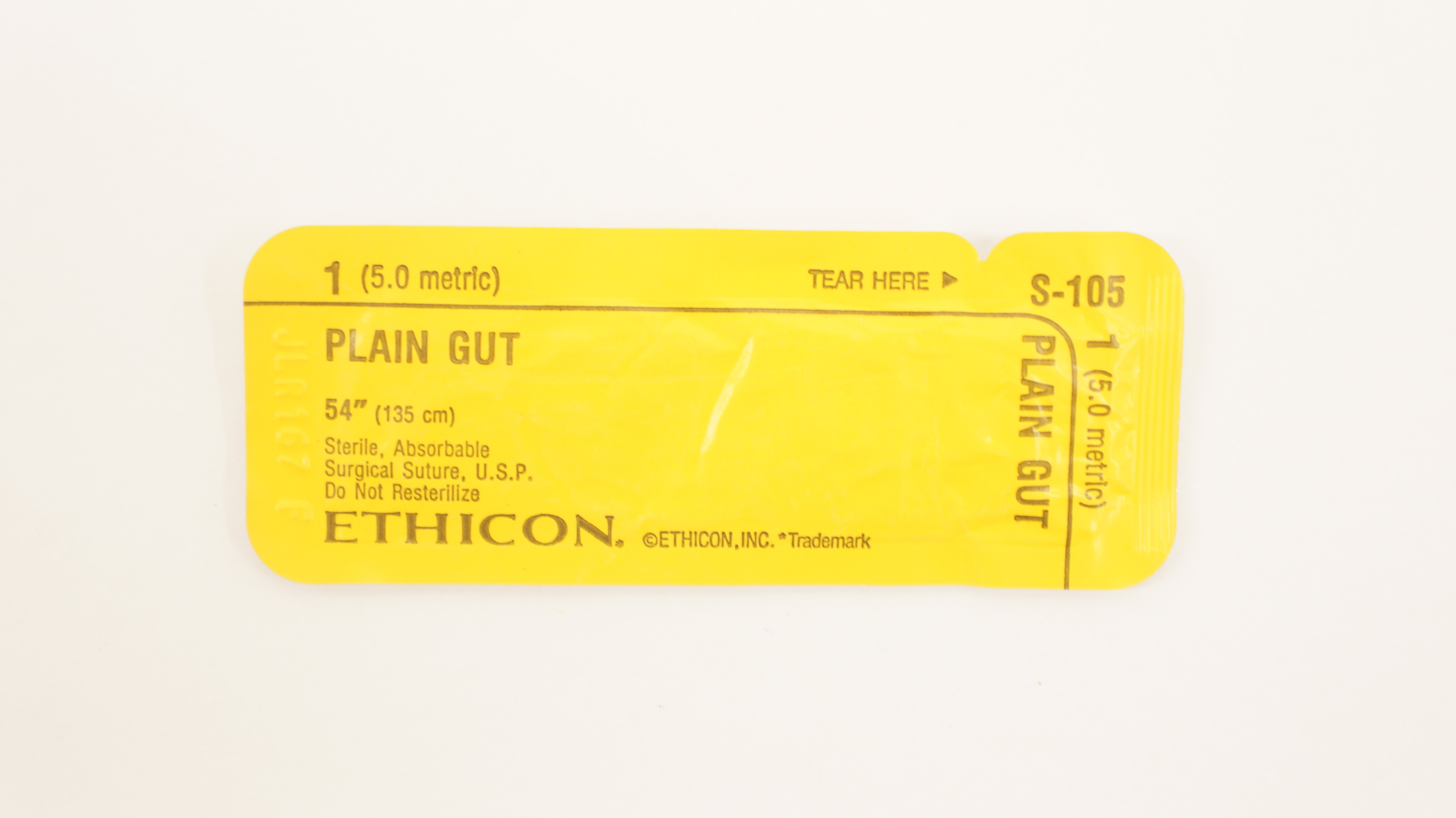 Ethicon S-105 1 Plain Gut Surgical Stre 54 inch