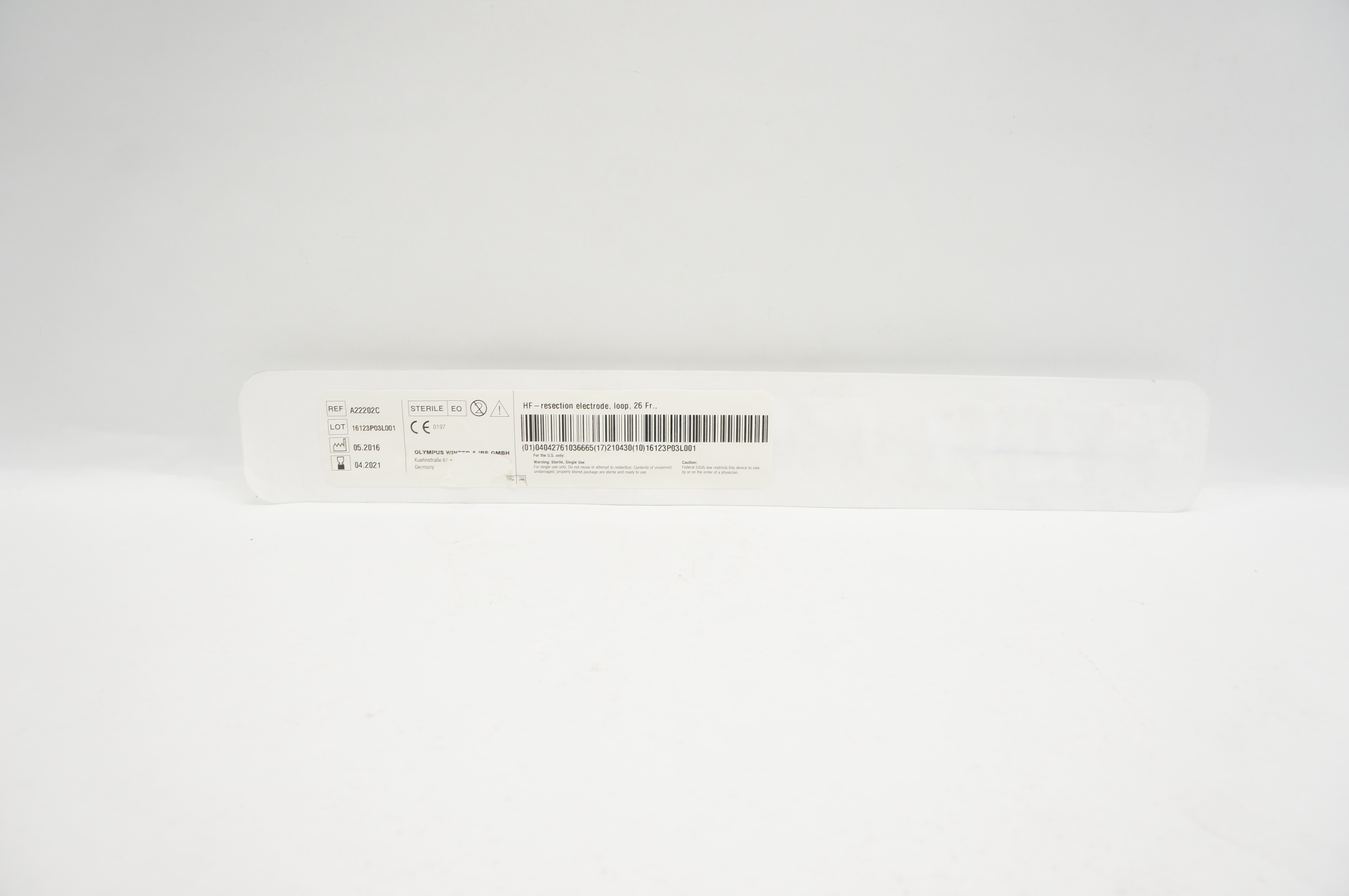 Olympus Winter & IBE GMBH A22202C HF-resecton Electrode Loop 26Fr (x)