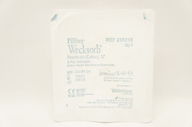 Teleflex 200218 Pilling Wecksorb Rosebuds (Cotton) 1/4inch (x) - Pack of 5