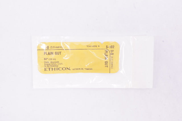 Ethicon S-102 3-0 Plain Gut Surgical Stre 54inch