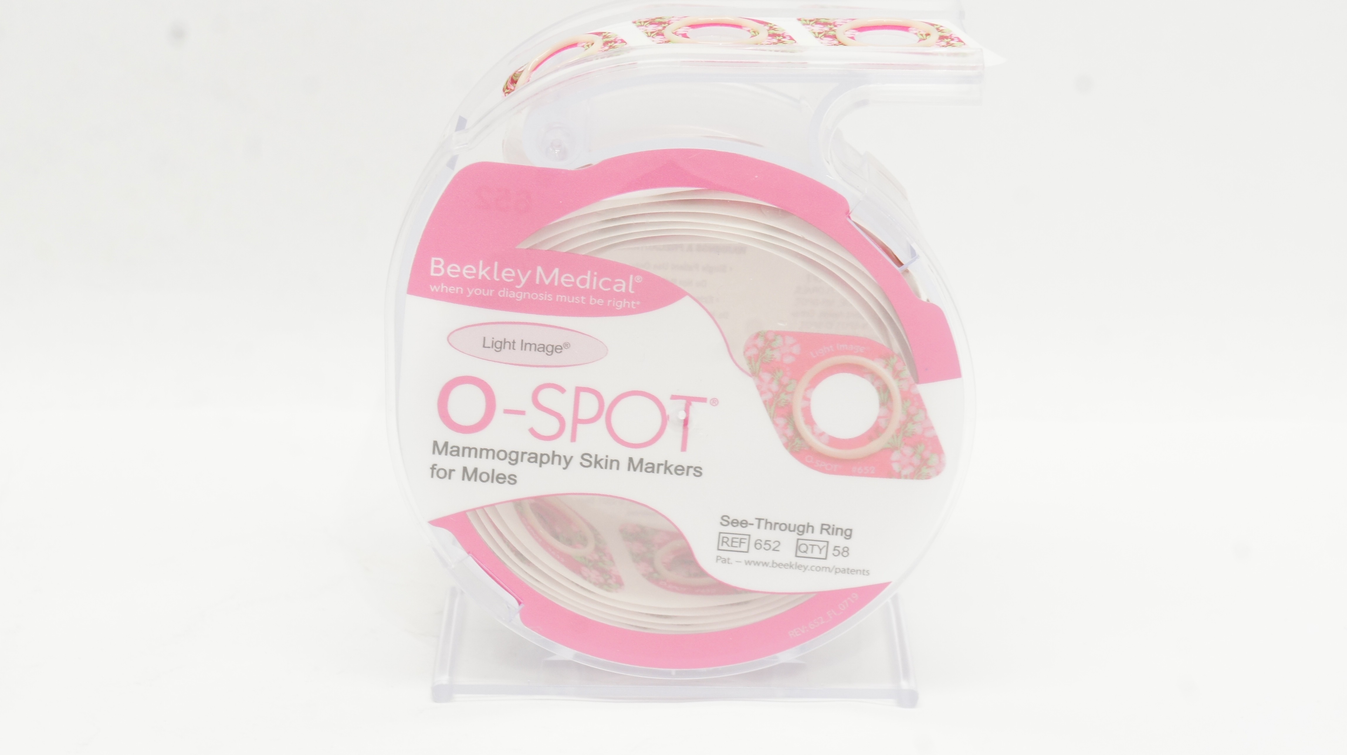 Beekley Medical 652 O-Spot Light Image Mammography Skin Markers - Box of 58