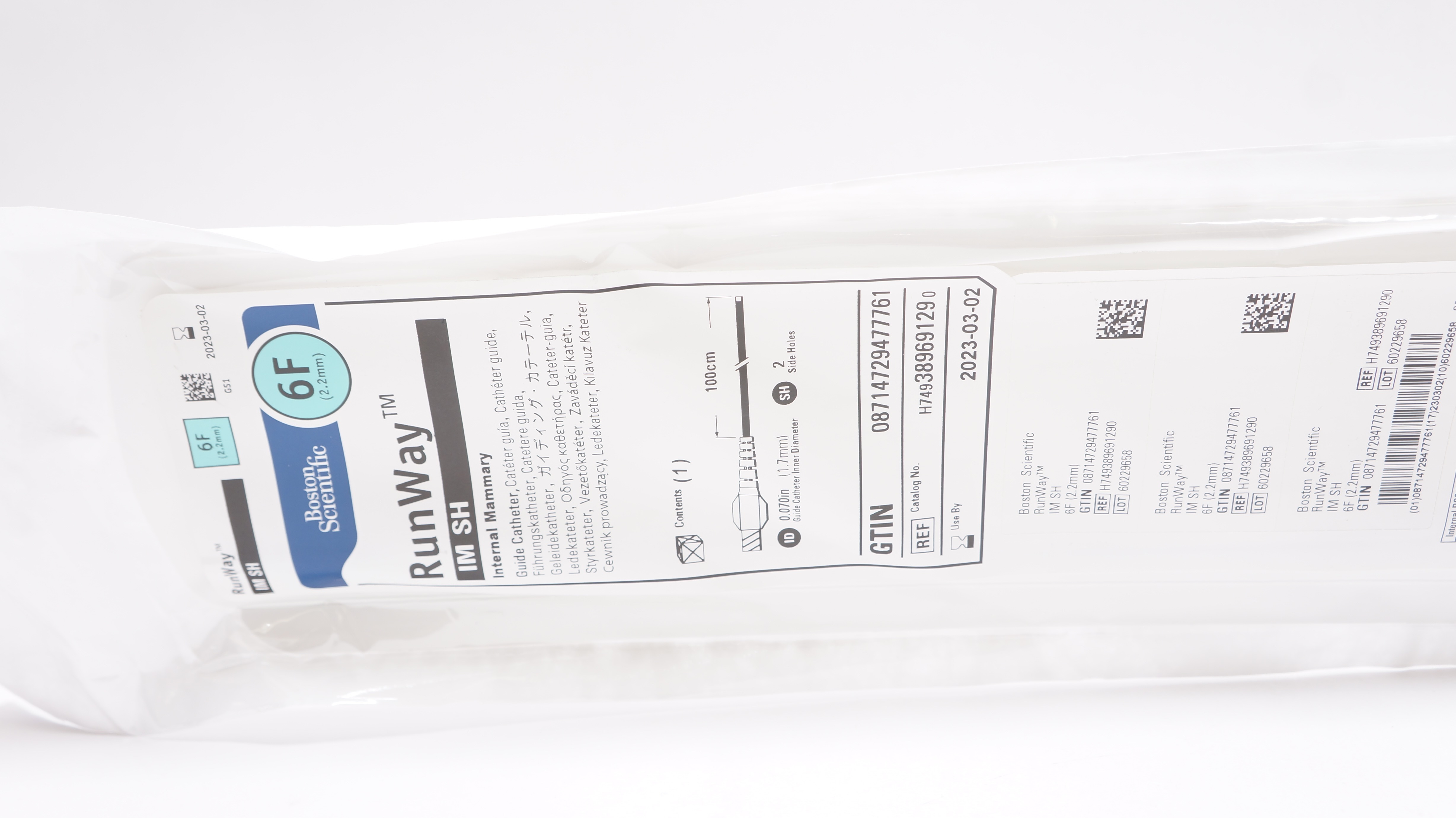 Boston Scientific 38969129 RunWay Internal Mammary Guide Cath. 6F (x)