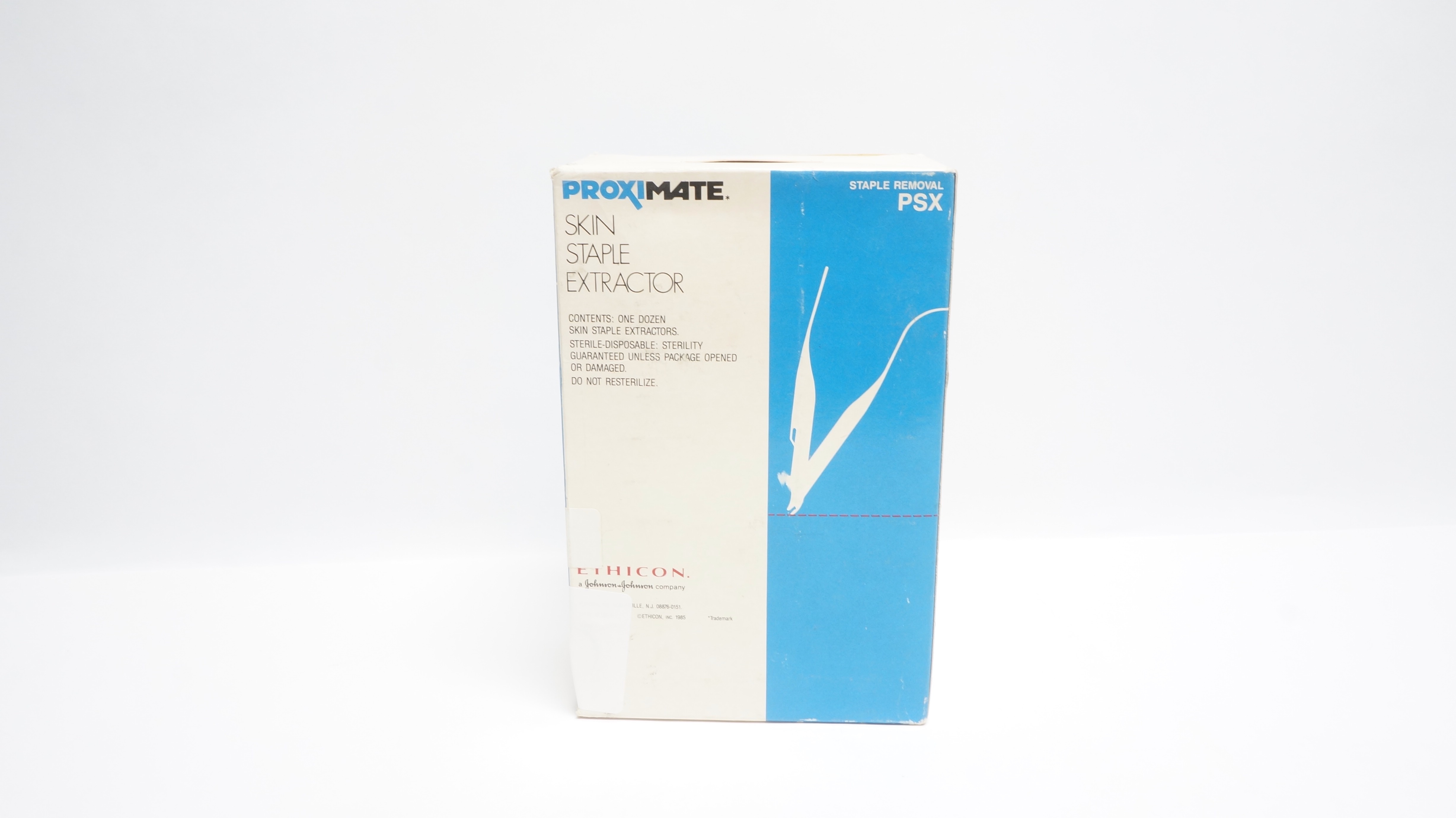 Ethicon PSX 1 Proximate Skin Staple Extractor - Box of 12