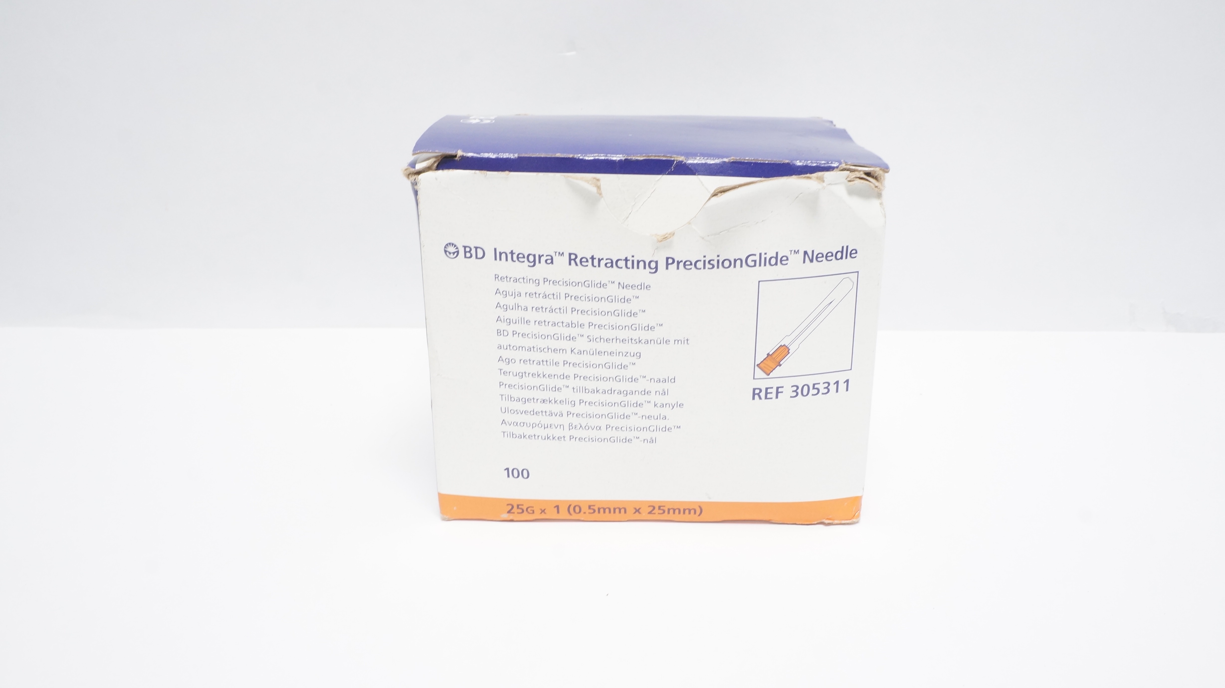 BD 305311 Integra Retracting PrecisionGlide Ndle. 25G - Case of 100 (x)