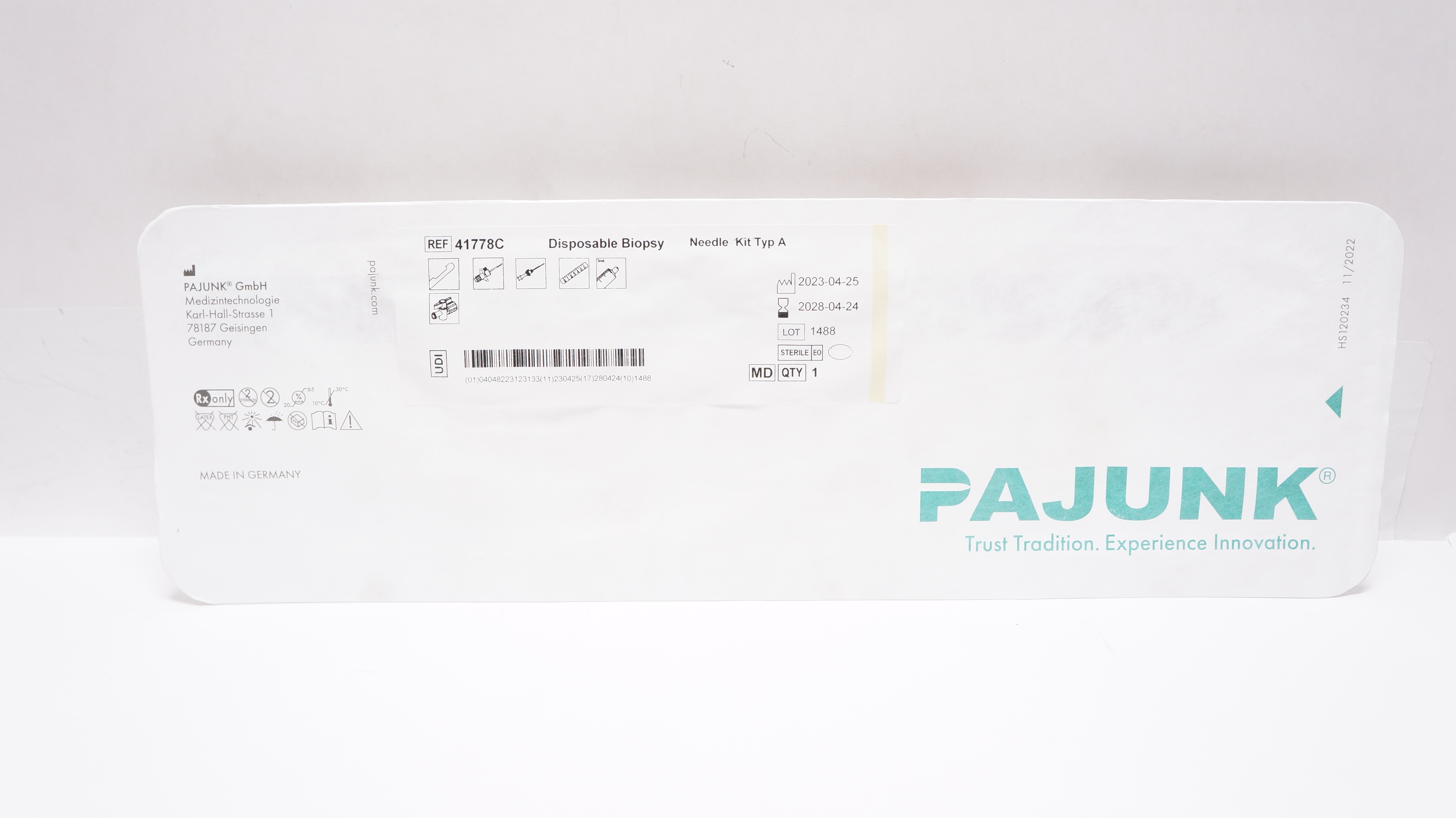 Pajunk 41778C Disposable Biopsy Needle Kit Typ A