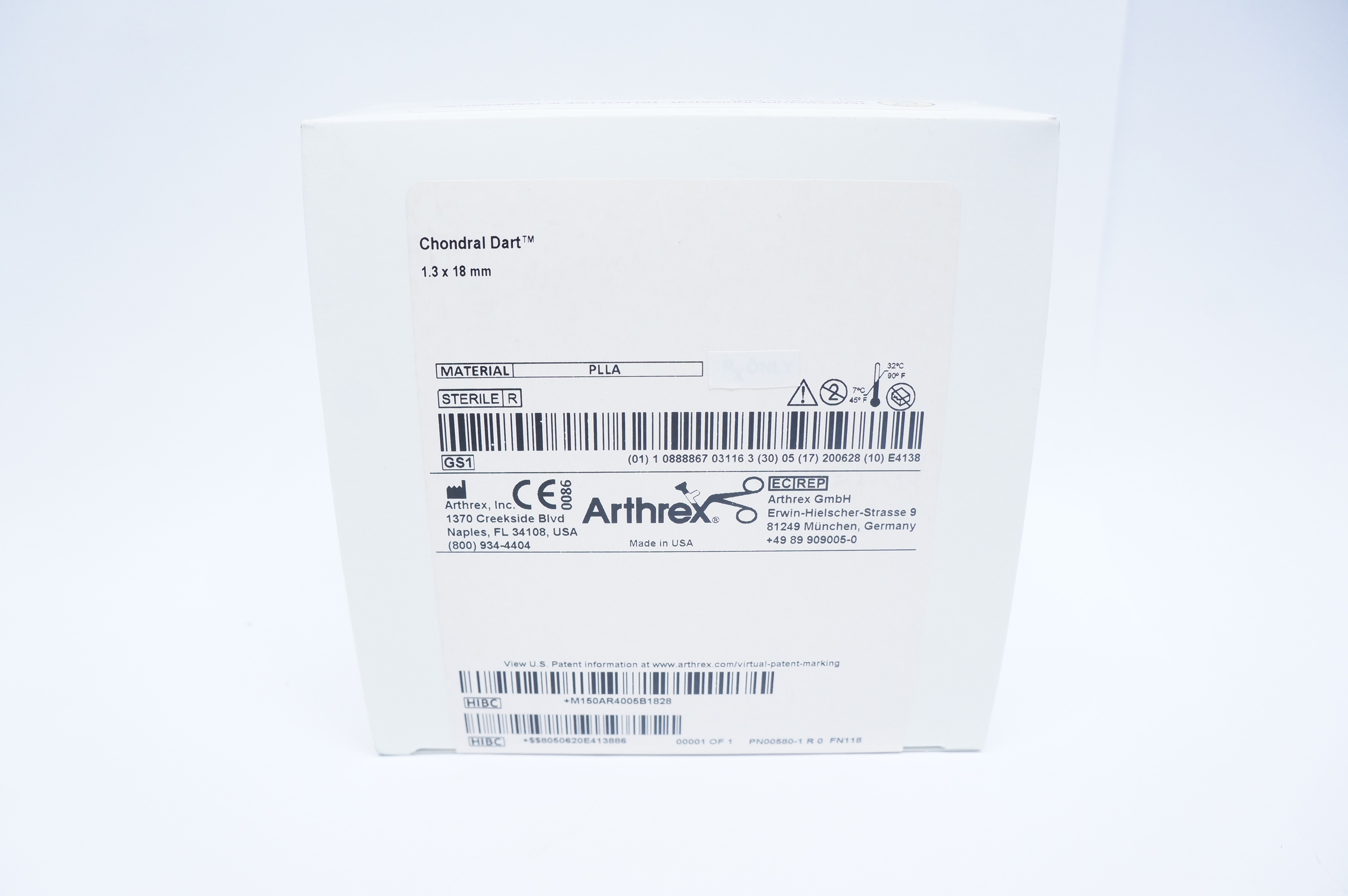 Arthrex AR-4005B-18 Chondral Dart 1.3 x 18mm - Box of 5 (x)
