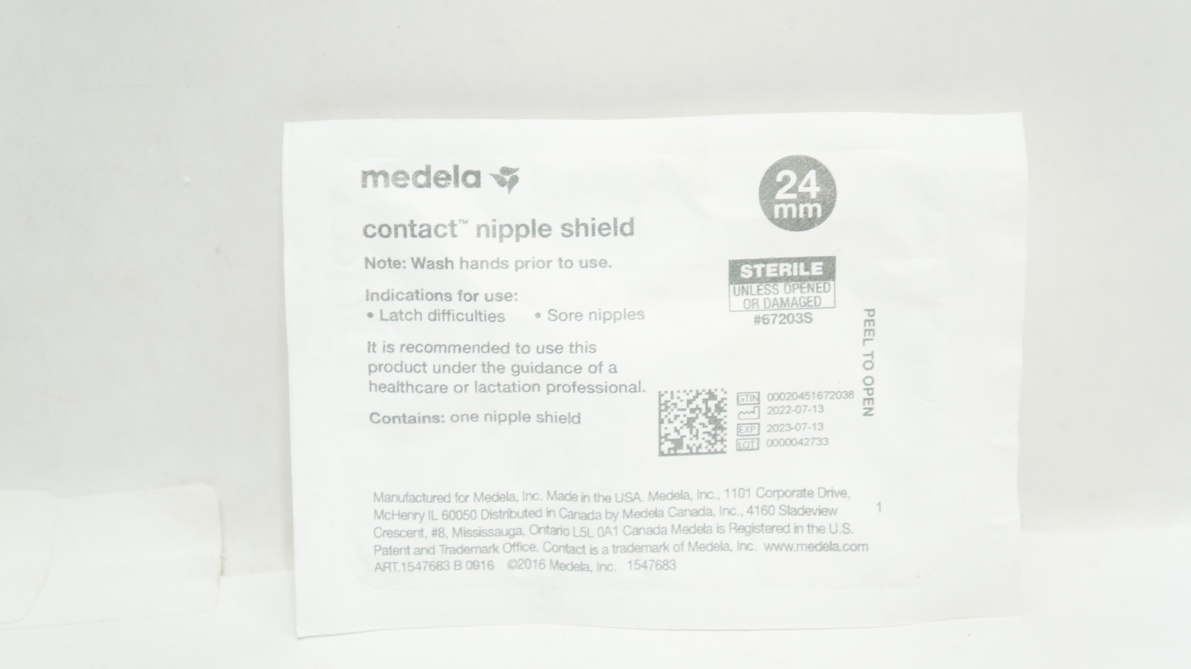 Medela 67203S Contact Nipple Shield 24mm (x)