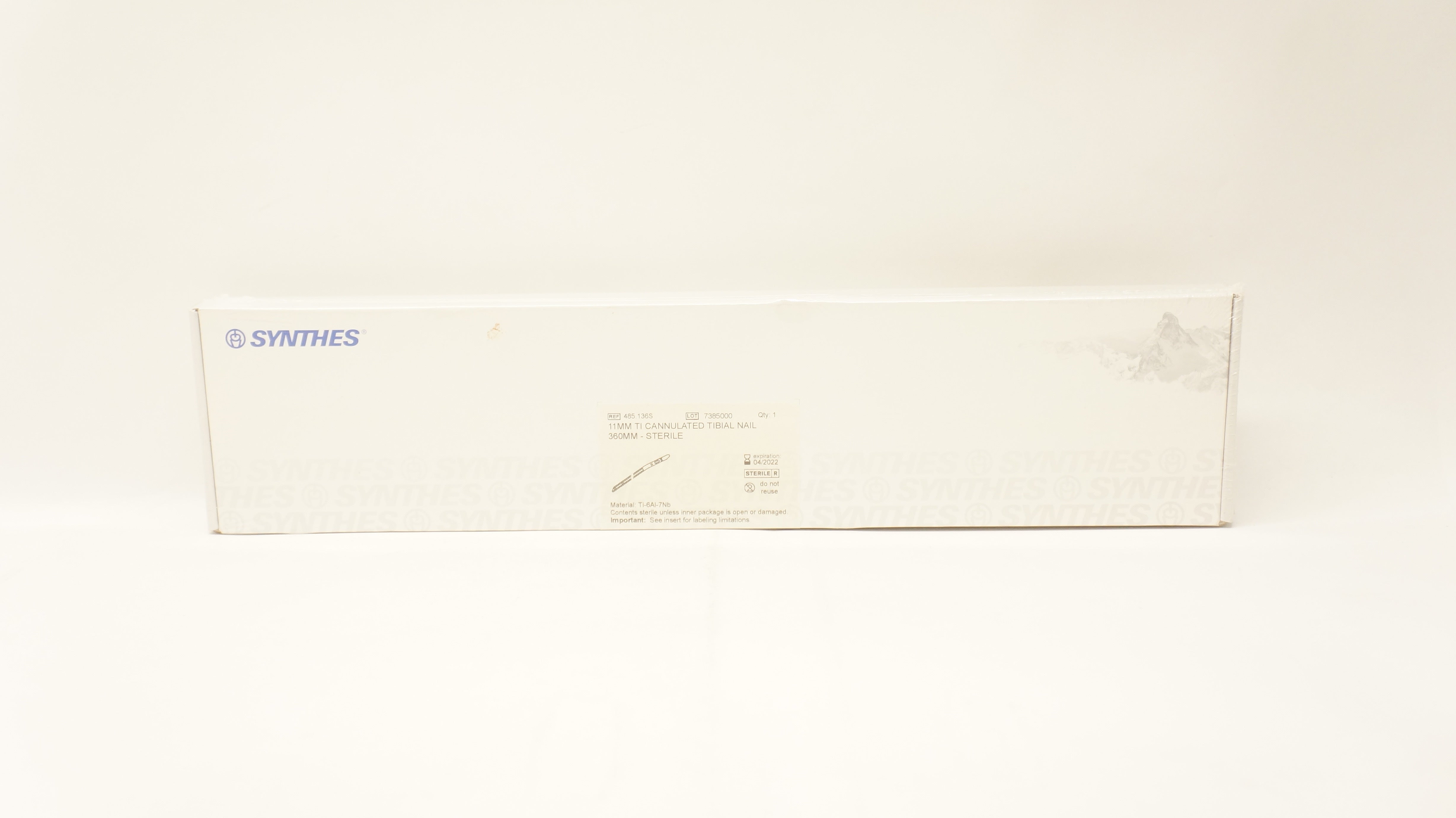 Synthes 485.136S 11mm Ti Cannulated Tibial Nail 360mm