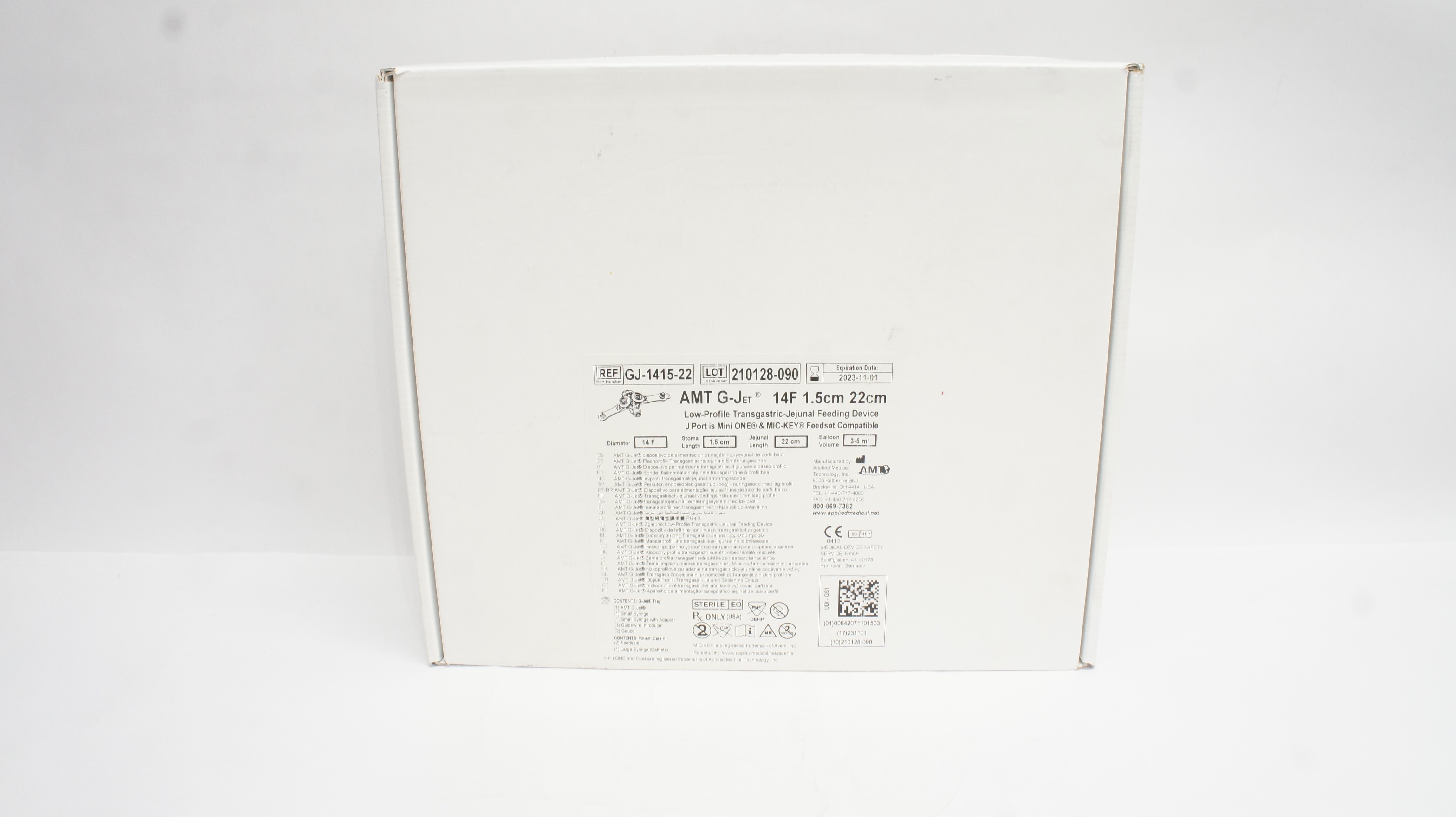 AMT GJ-1415-22 G-Jet Low-Profile Transgastric-Jejunal Feeding Device14F 3-5ml(x)