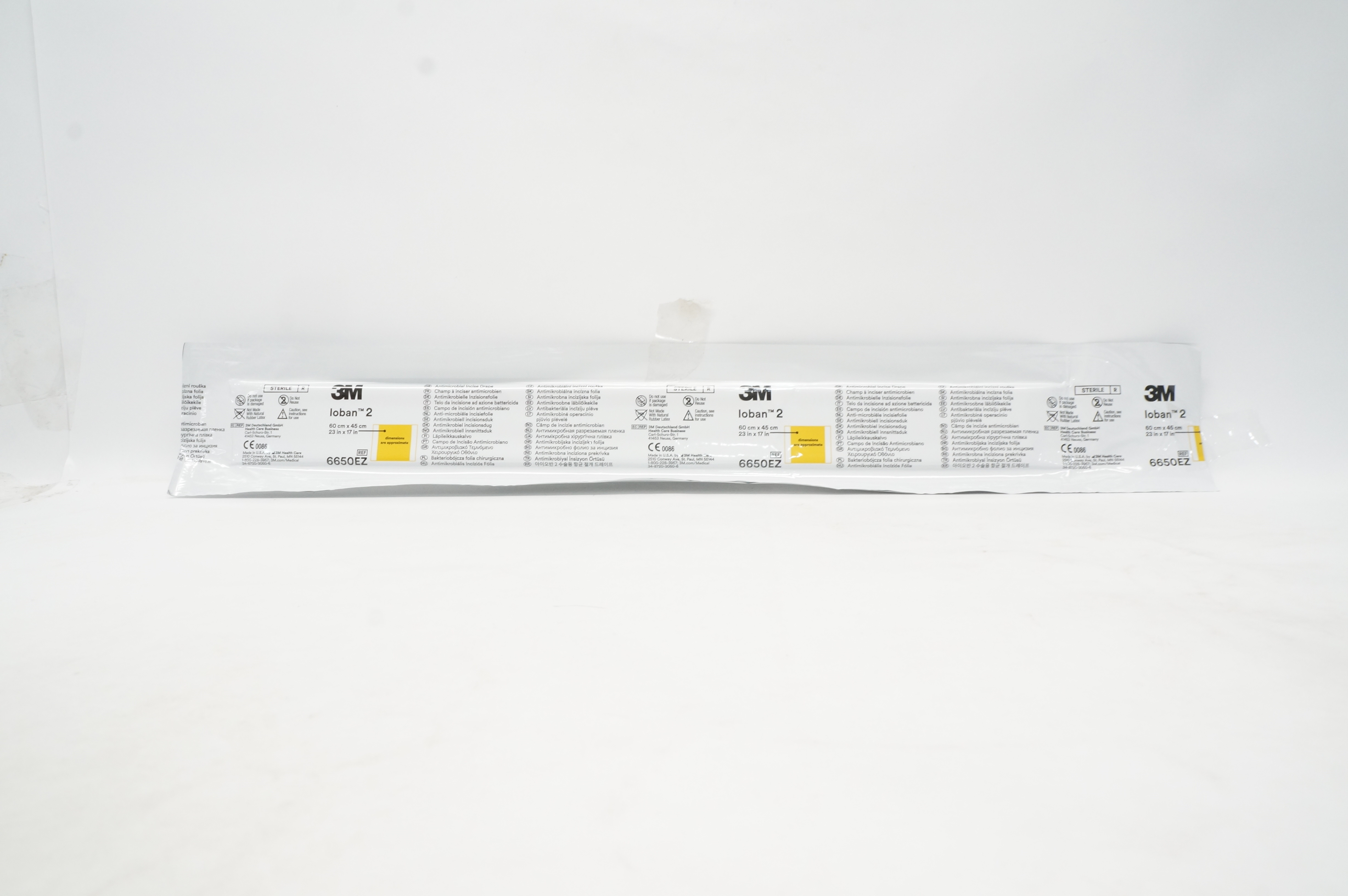 3M 6650EZ Loban 2 Antimicrobial Incise Drape 23inch x 17inch