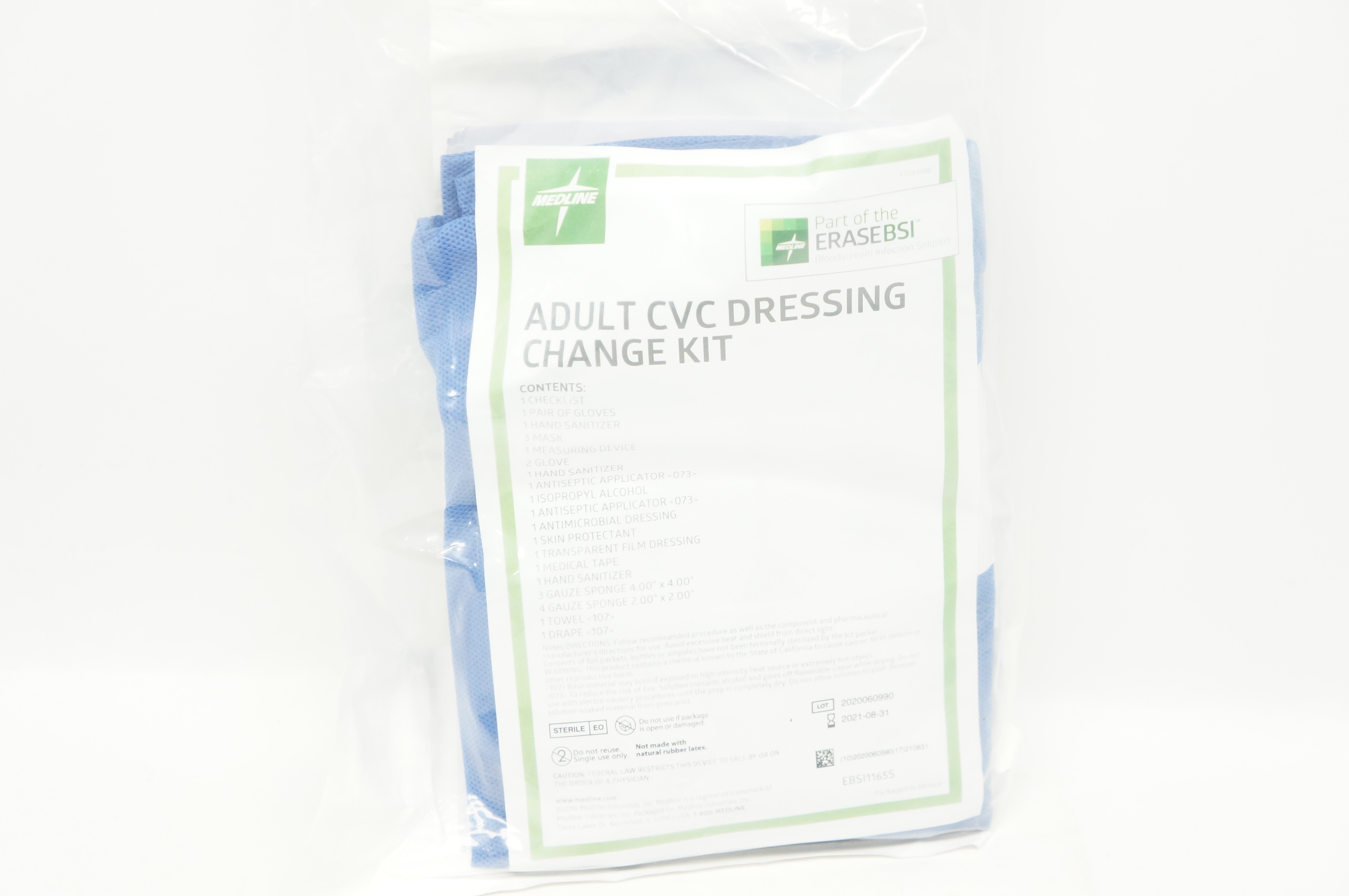 Medline EBSI1165S Erasebsi Inova Adult CVC Dressing Change Kit (x)