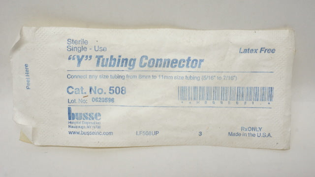 Busse 508 Y Tubing Connector 5/16inch to 7/16inch